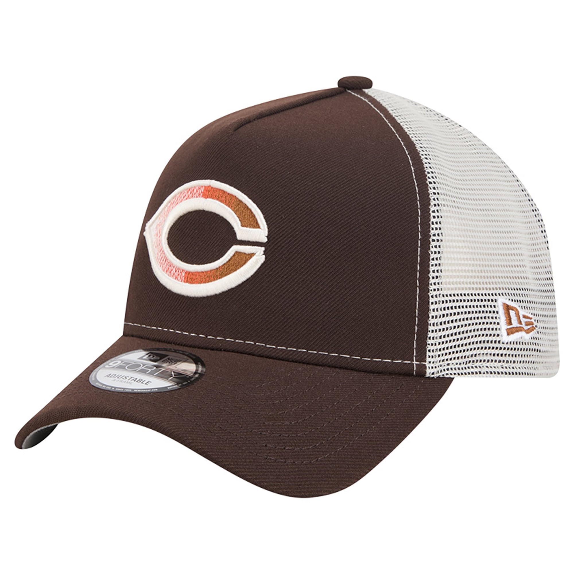 Casquette trucker ajustable New Era 9FORTY marron Cincinnati Reds Pumpkin Spice pour homme