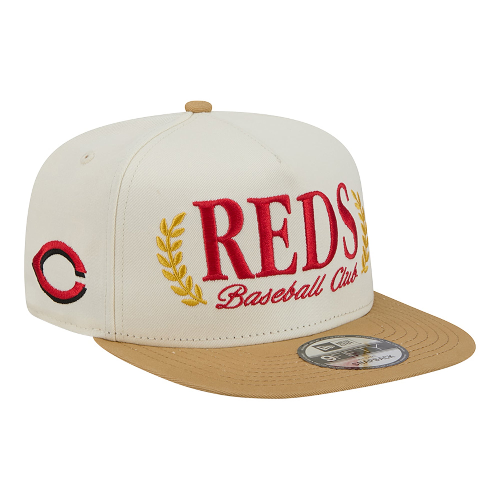 Casquette snapback New Era crème Cincinnati Reds Club 9FIFTY pour homme