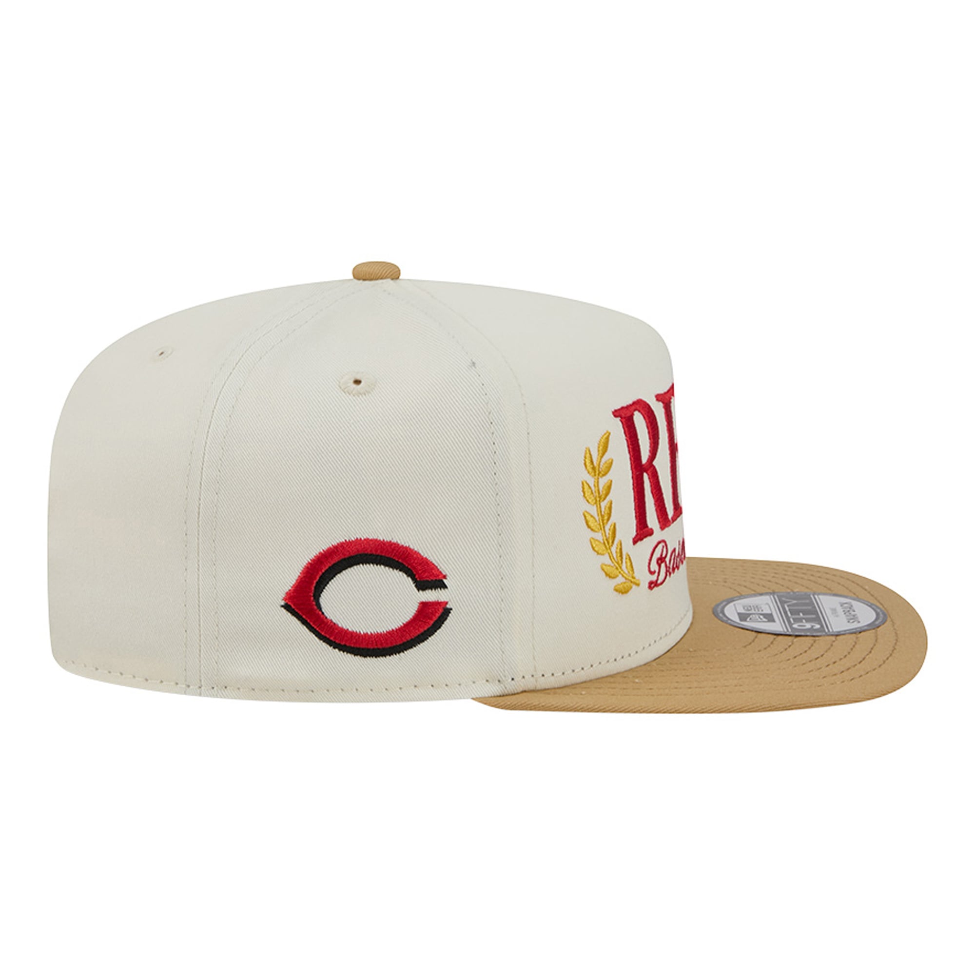 Men's New Era Cream Cincinnati Reds Club 9FIFTY A-Frame Snapback Hat