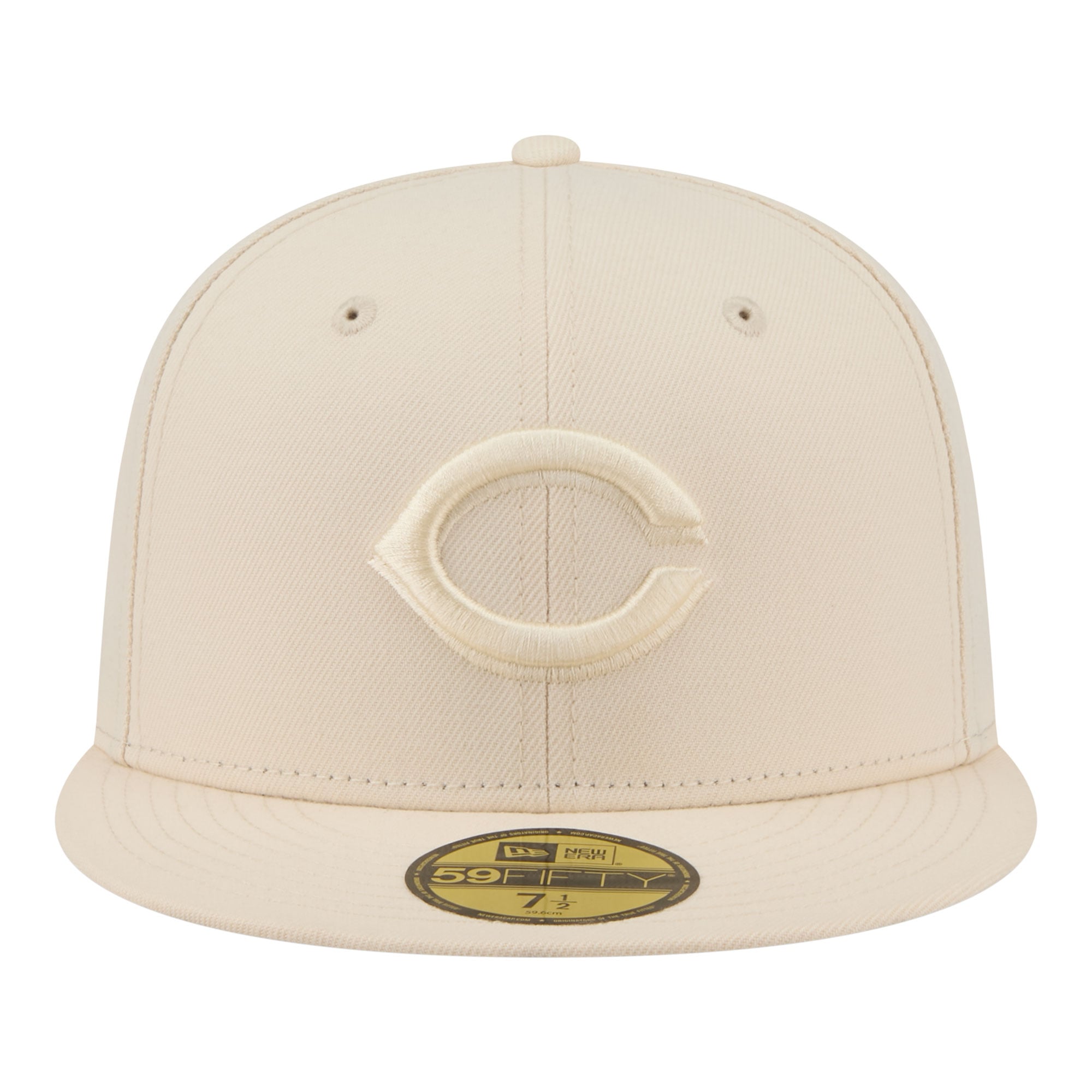 Casquette ajustée New Era 59FIFTY crème pour homme, coloris Cincinnati Reds