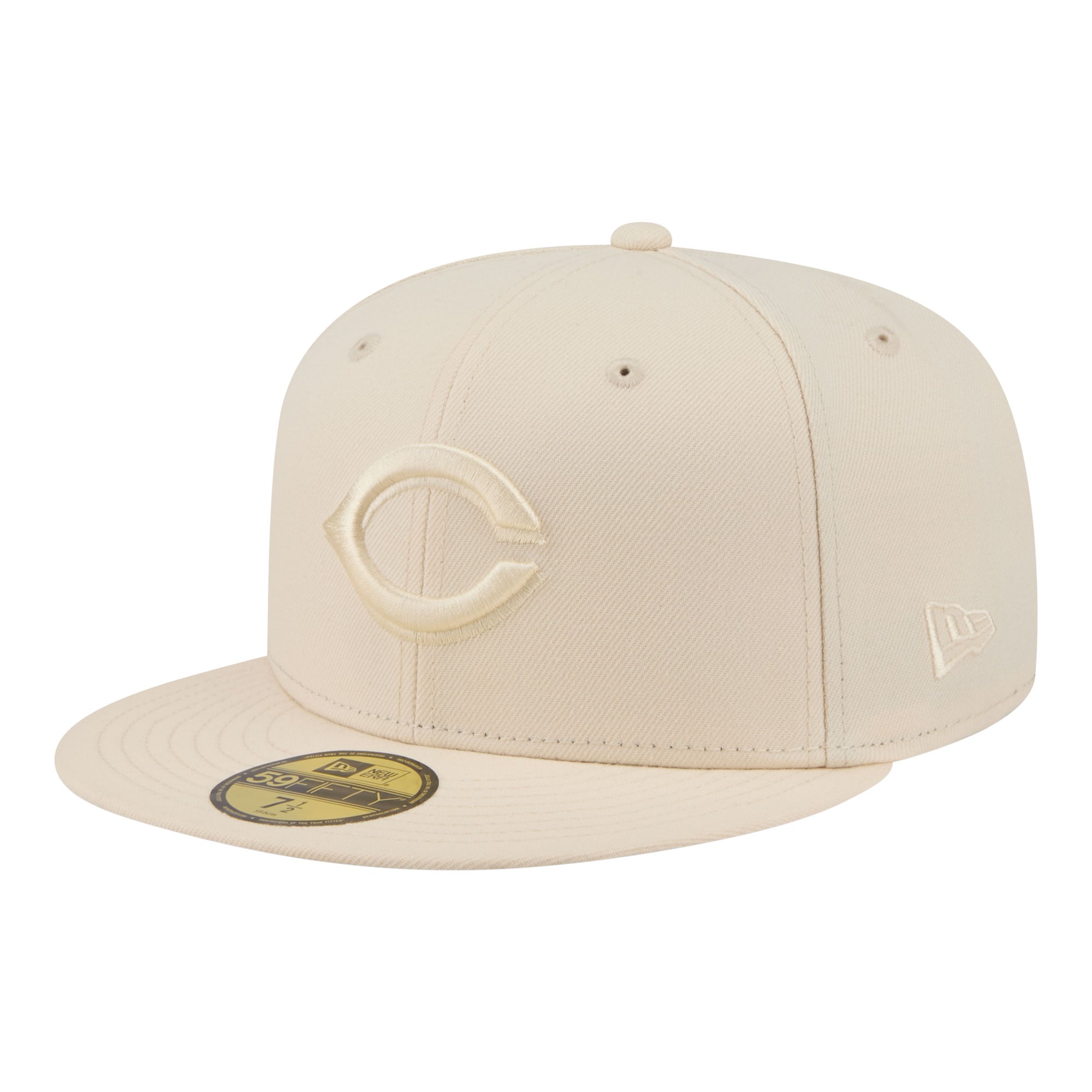 Casquette ajustée New Era 59FIFTY crème pour homme, coloris Cincinnati Reds