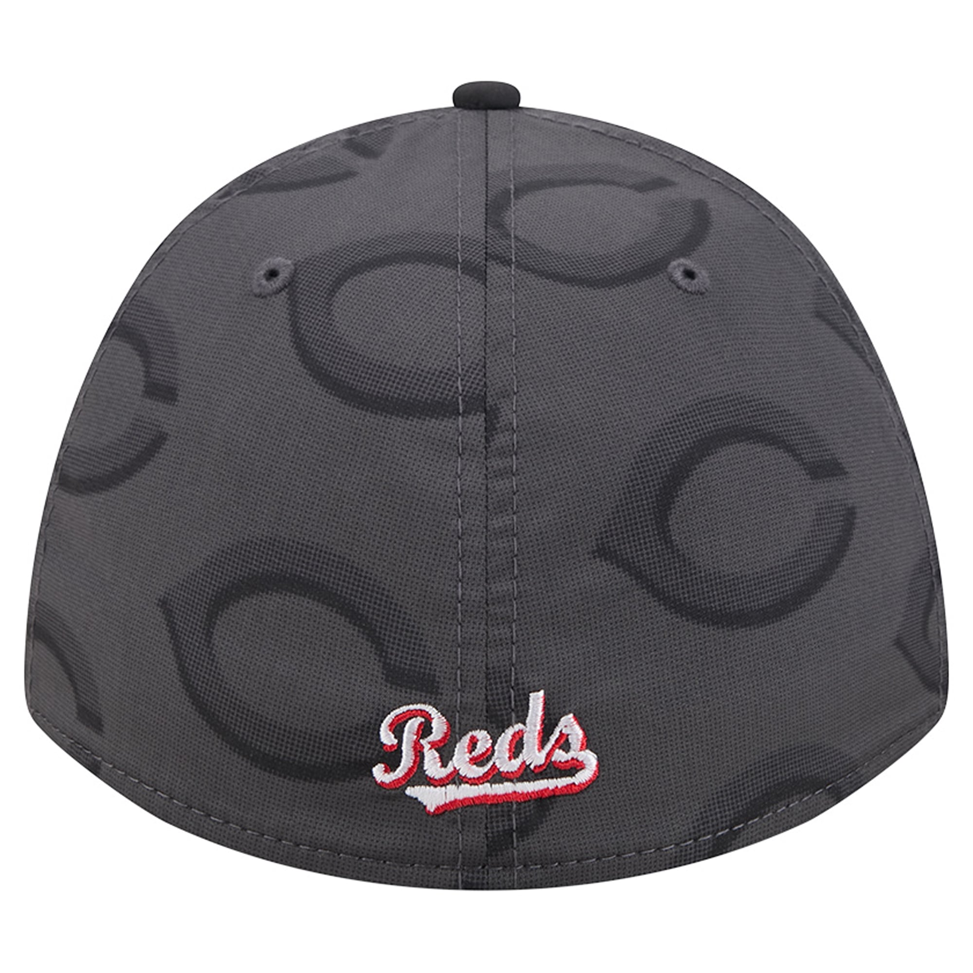 Men's New Era Gray Cincinnati Reds Halftone 39THIRTY Flex Hat