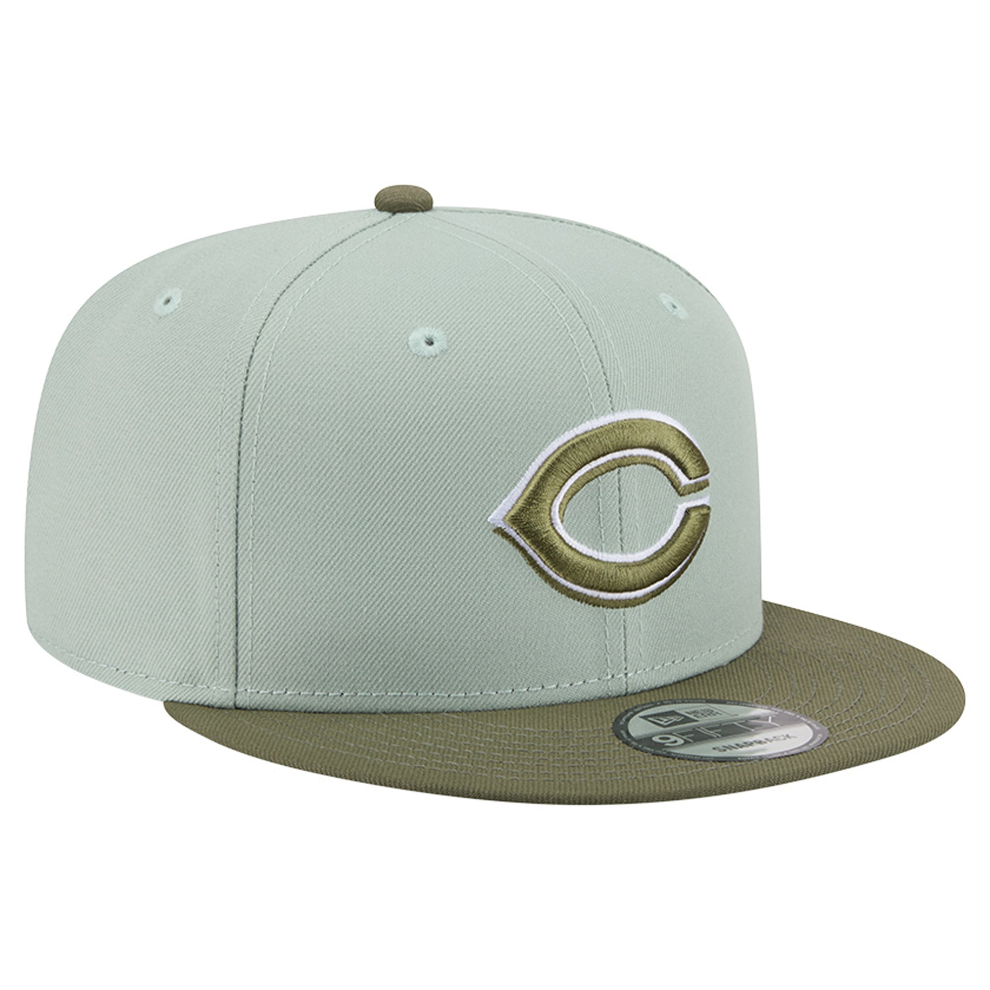 Casquette snapback New Era 9FIFTY pour homme, coloris vert clair/olive