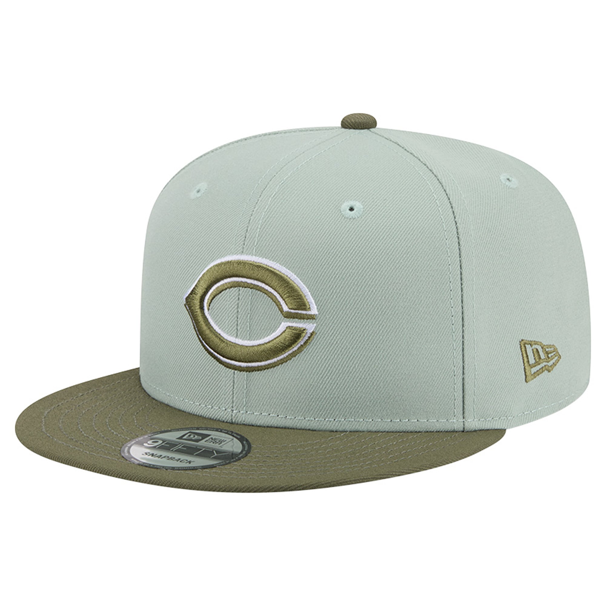 Casquette snapback New Era 9FIFTY pour homme, coloris vert clair/olive