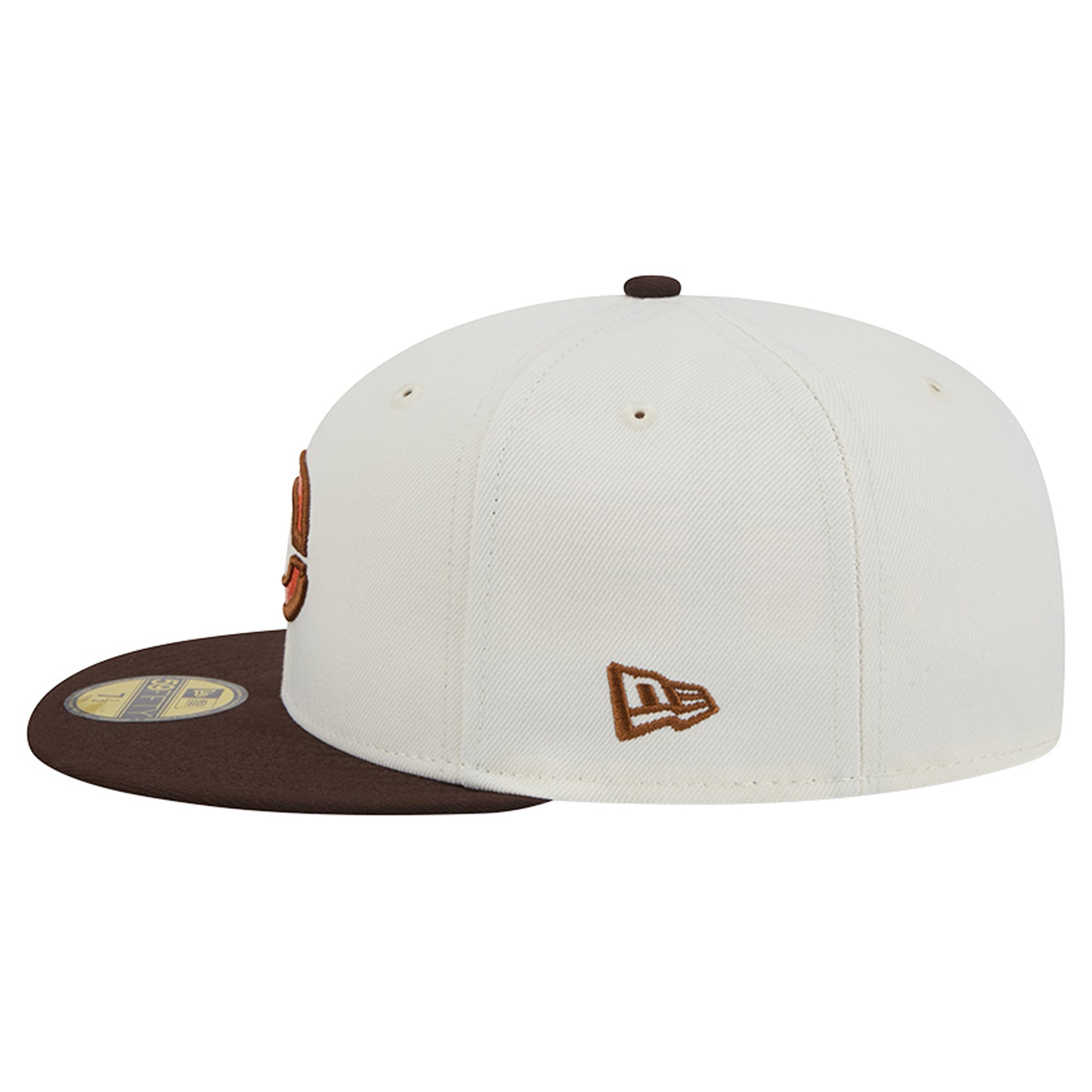 Men's New Era Natural/Brown Cincinnati Reds Pumpkin Spice 59FIFTY Fitted Hat