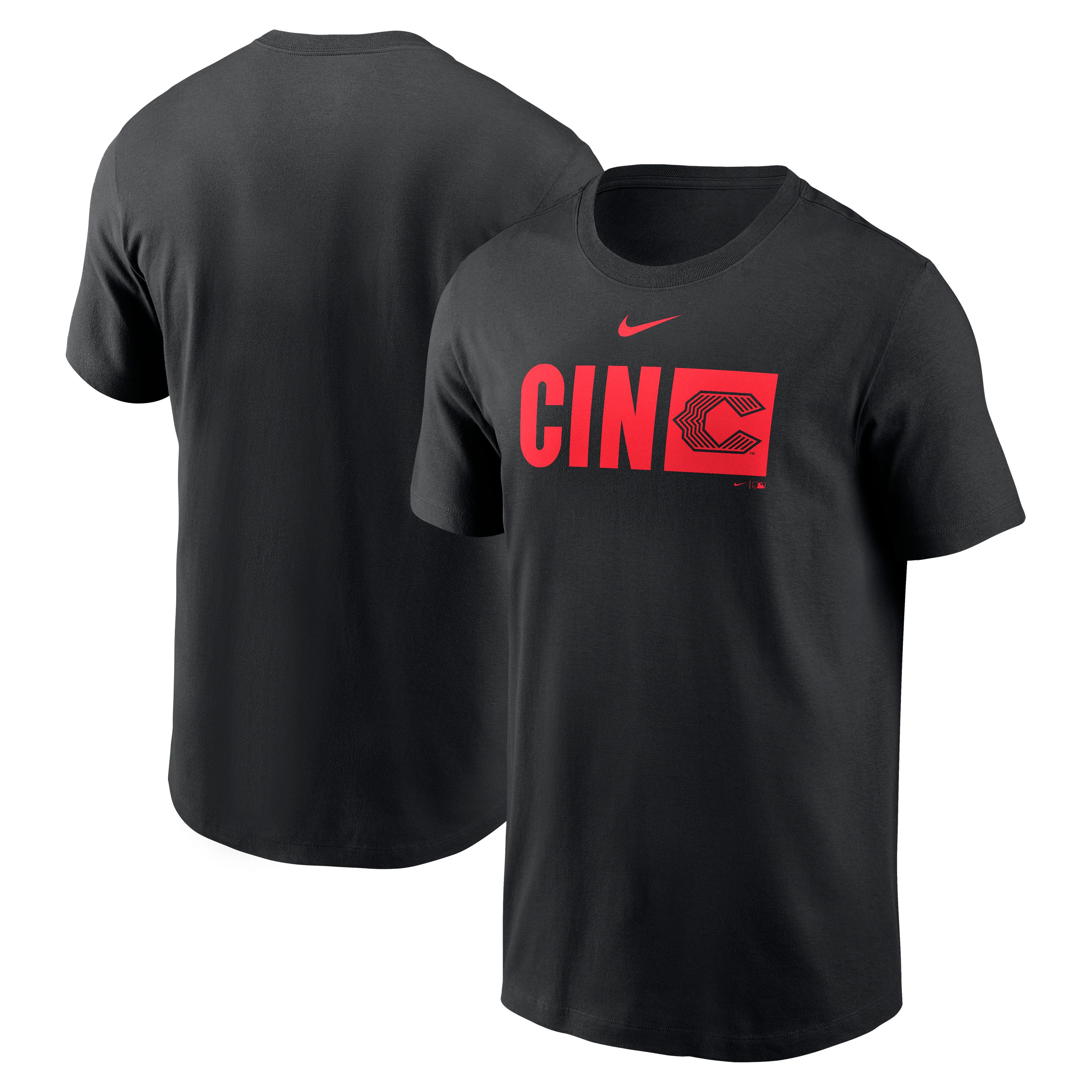 T-shirt Nike City Connect Tricode noir pour homme des Reds de Cincinnati