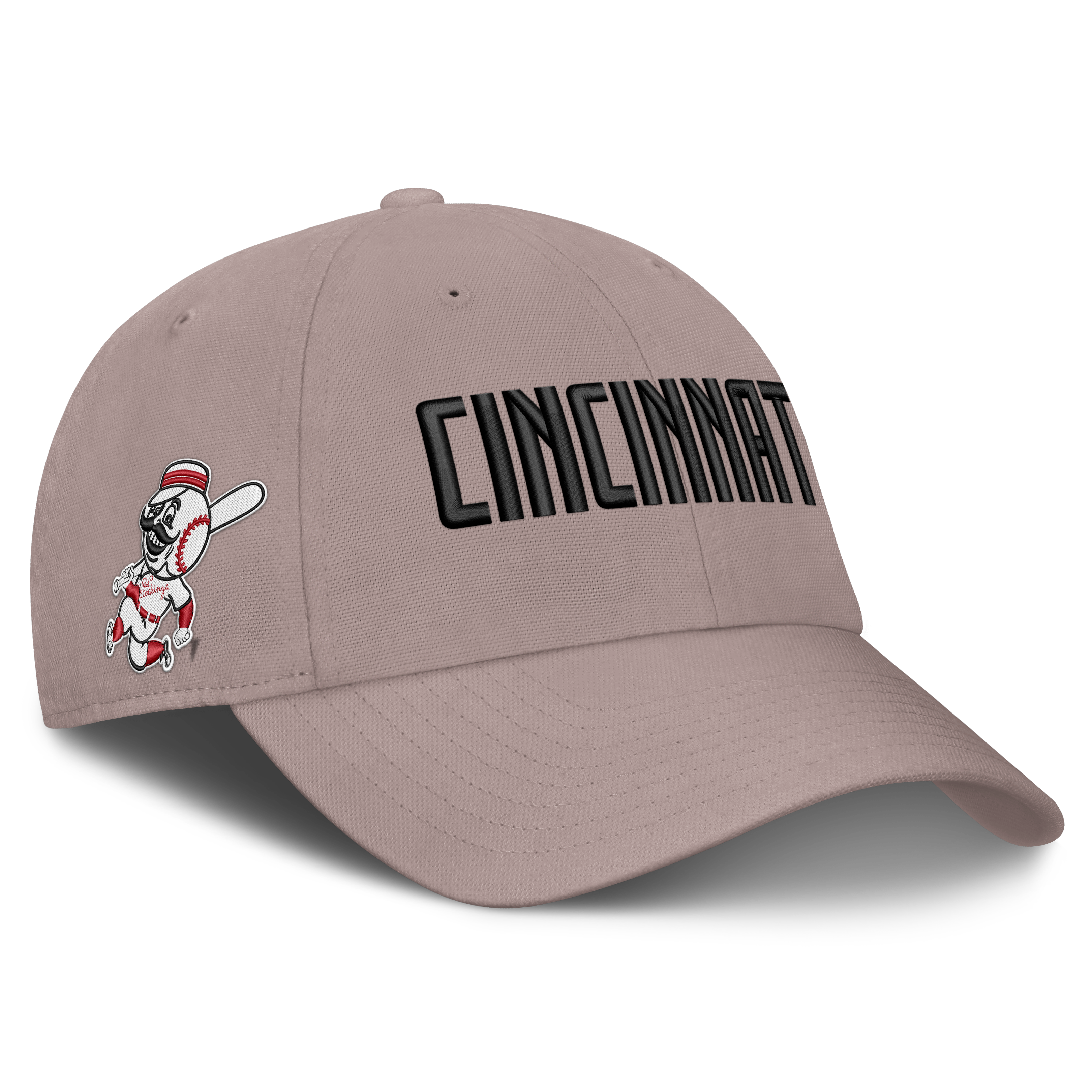 Casquette ajustable Nike marron clair pour homme, modèle Cooperstown Club des Reds de Cincinnati