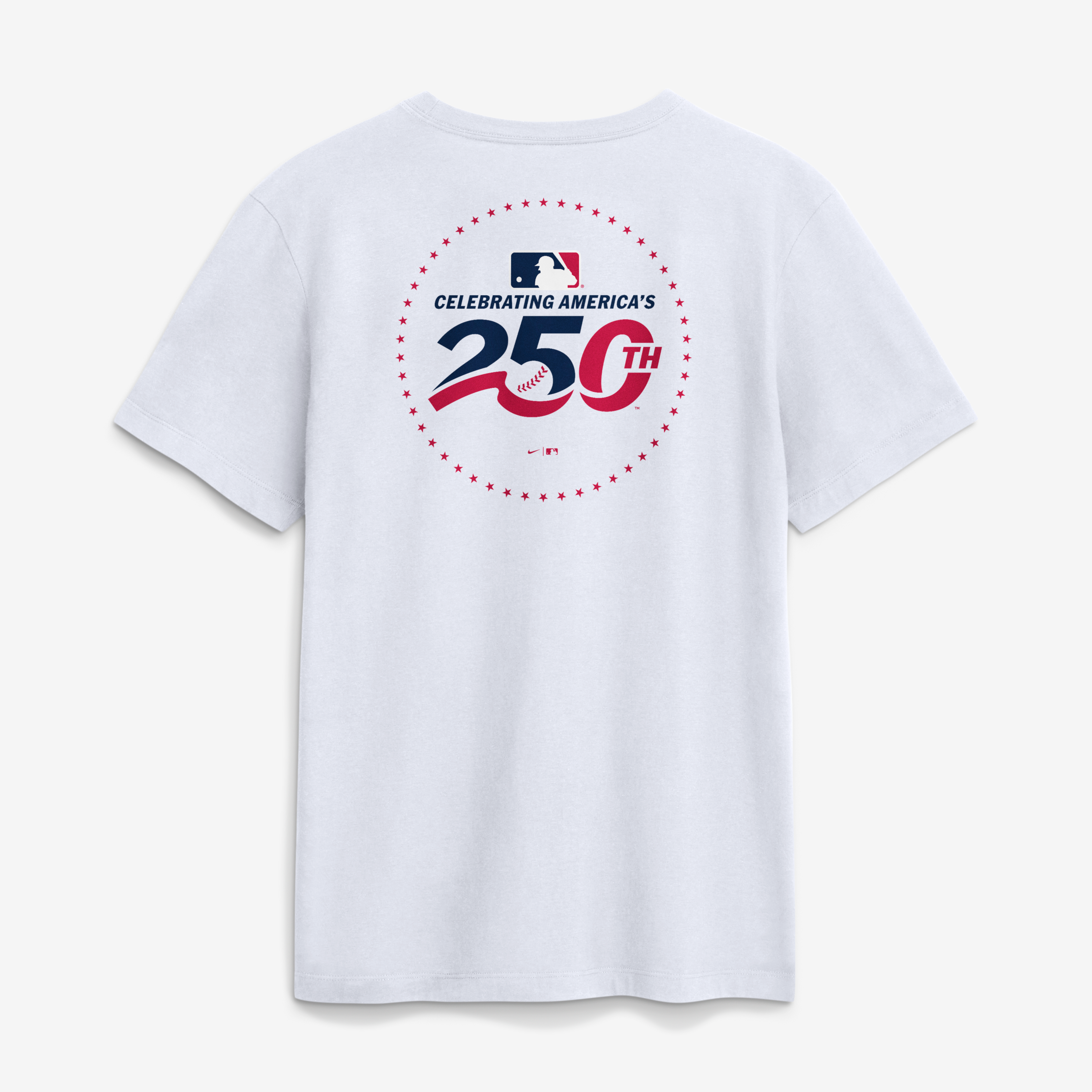 T-shirt Nike blanc pour homme, logo des Reds de Cincinnati célébrant le 250e anniversaire États-Unis