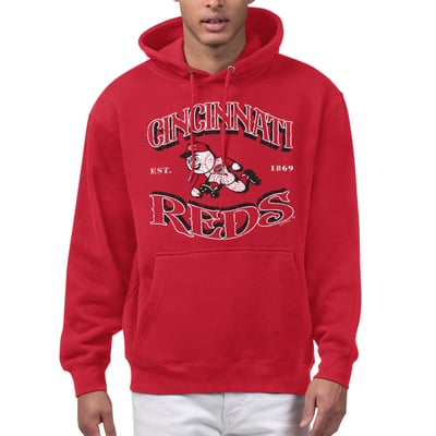  Cincinnati Reds Starter Take Me Out Fleece Hoodie - Red
