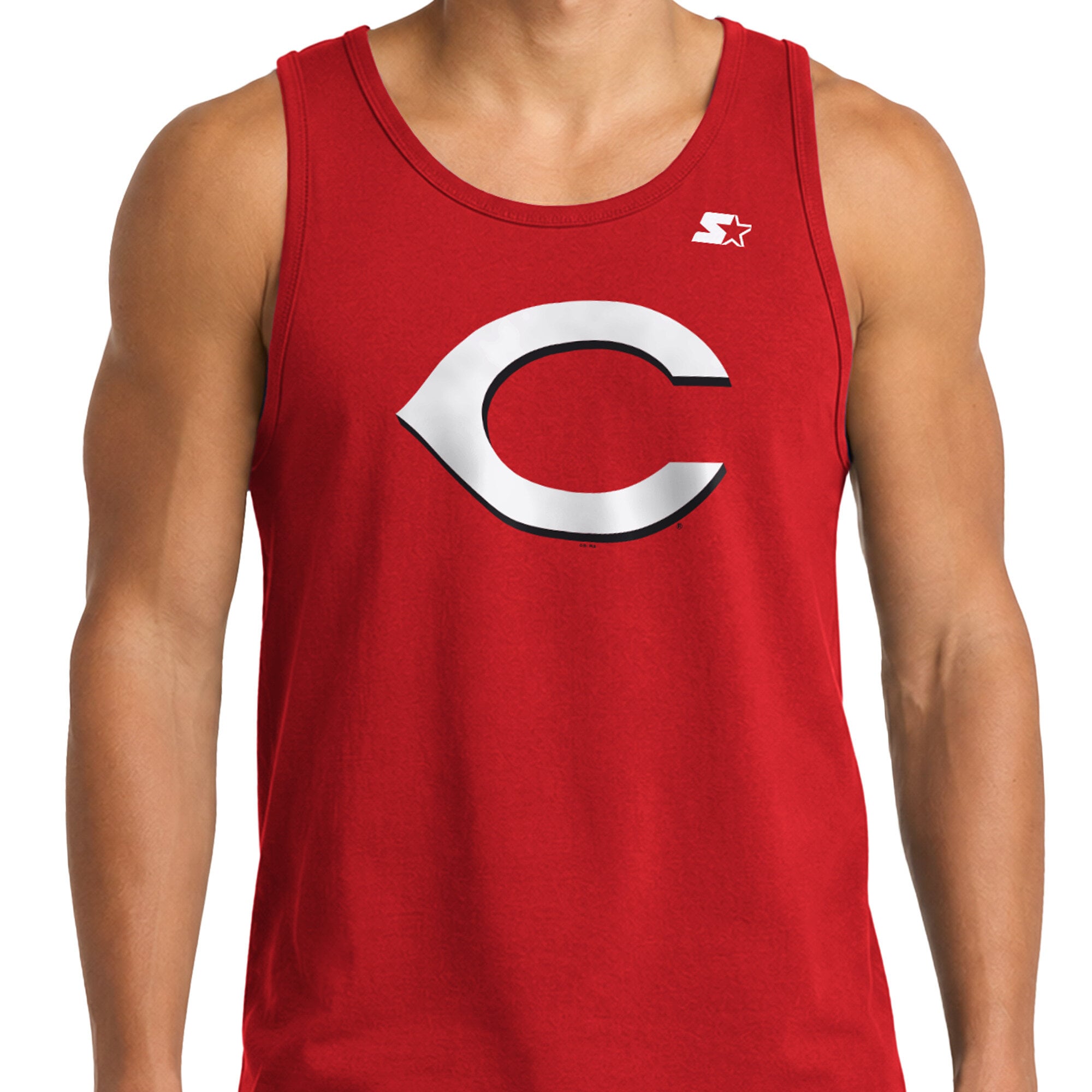 Débardeur Starter rouge Cincinnati Reds pour homme
