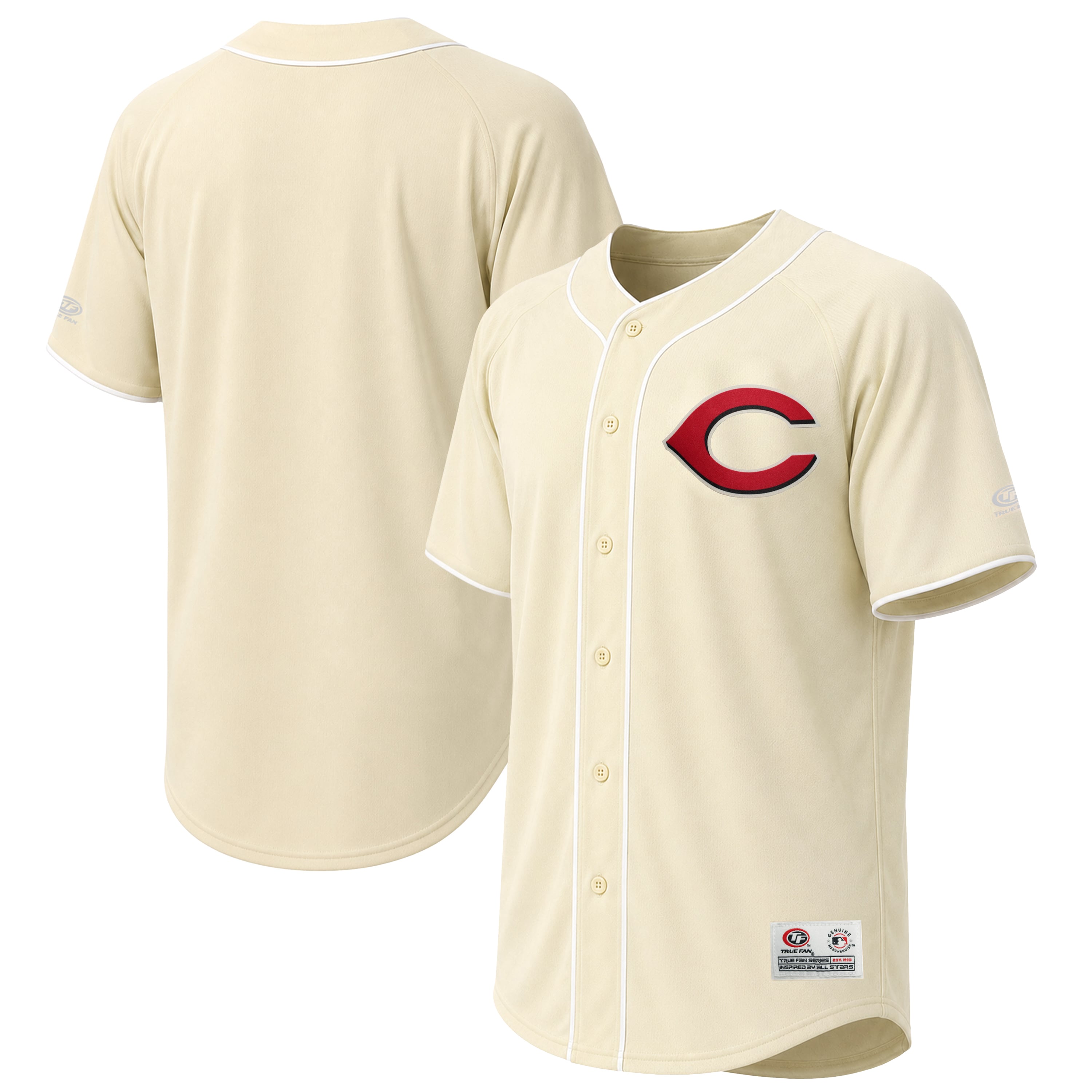 Maillot de mode Cincinnati Reds crème pour homme
