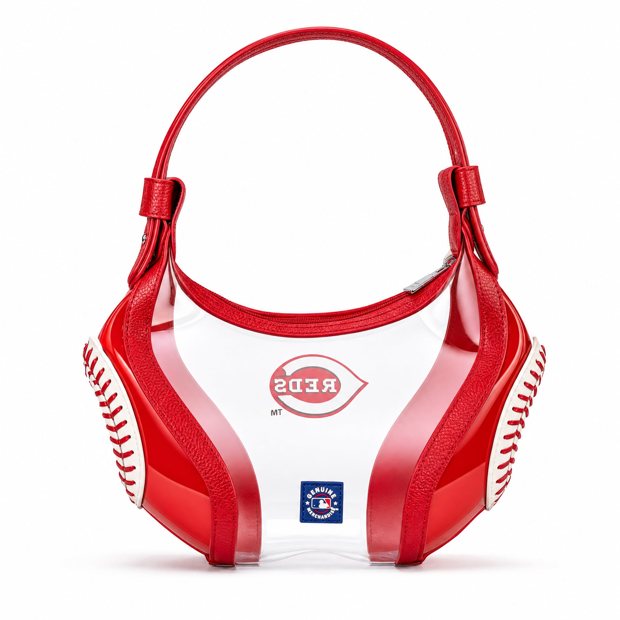 Sac bandoulière souple transparent Montana West Cincinnati Reds