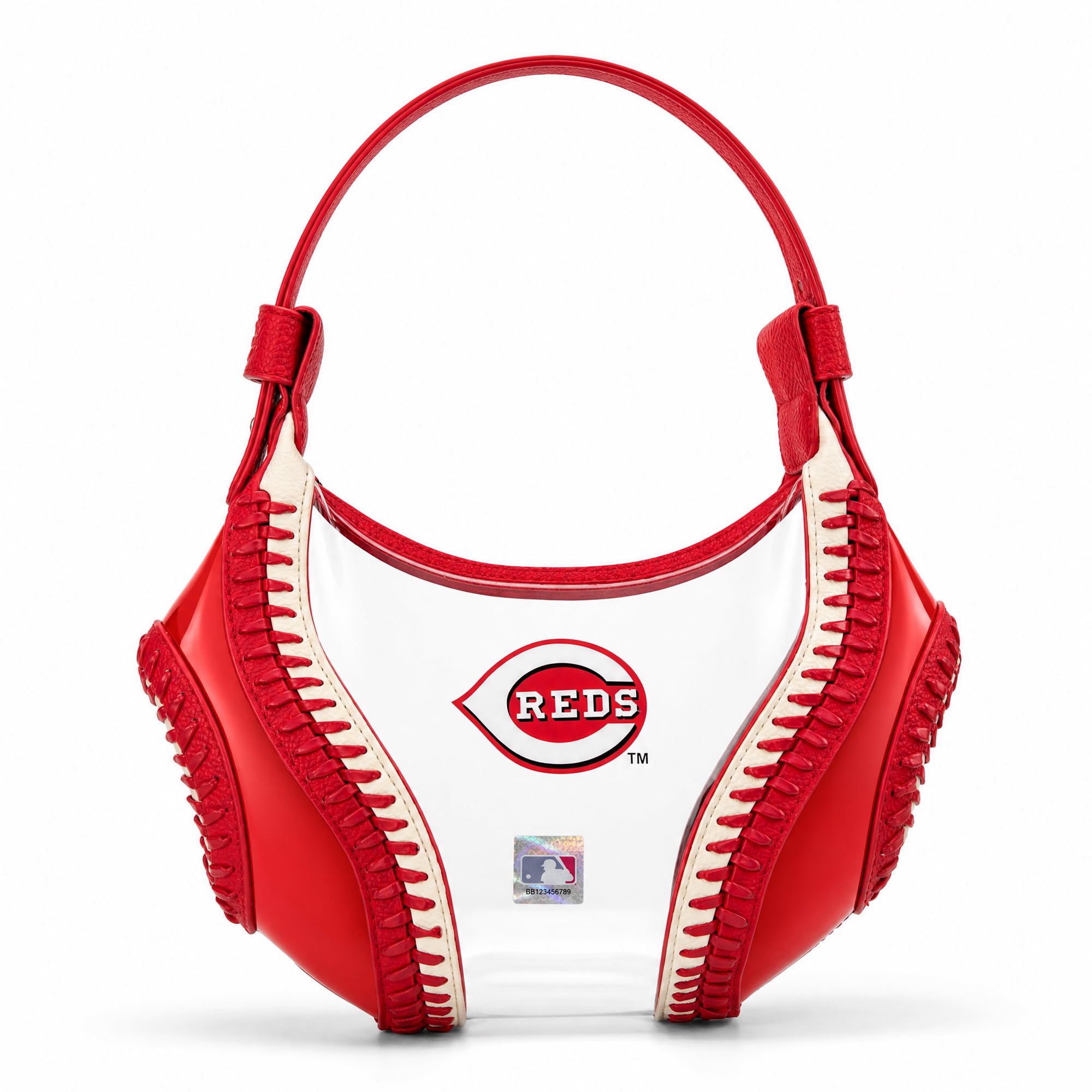 Sac bandoulière souple transparent Montana West Cincinnati Reds