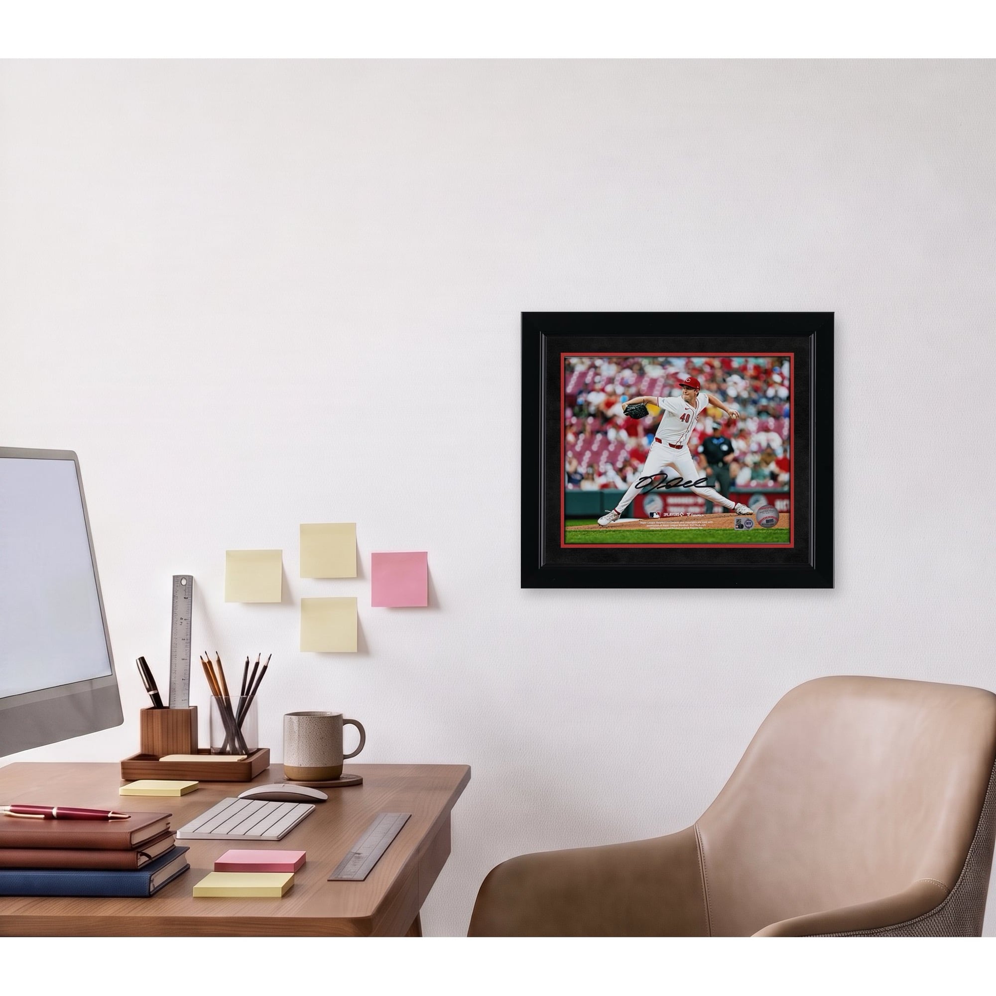 Nick Lodolo Cincinnati Reds Autographed 8" x 10" Pitching in White Photograph