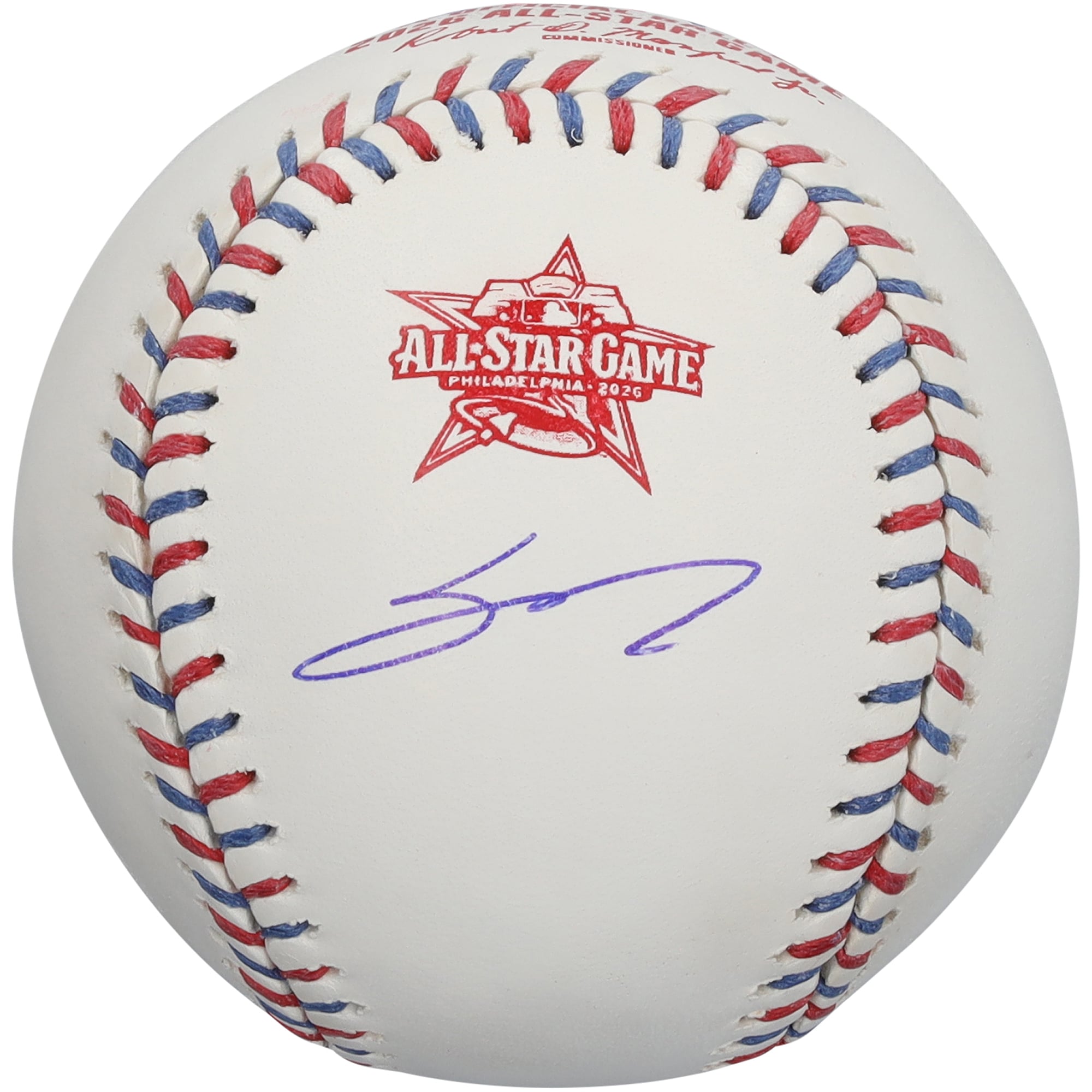 Balle de baseball autographiée par Sal Stewart des Reds de Cincinnati, logo du match des étoiles de la MLB 2026