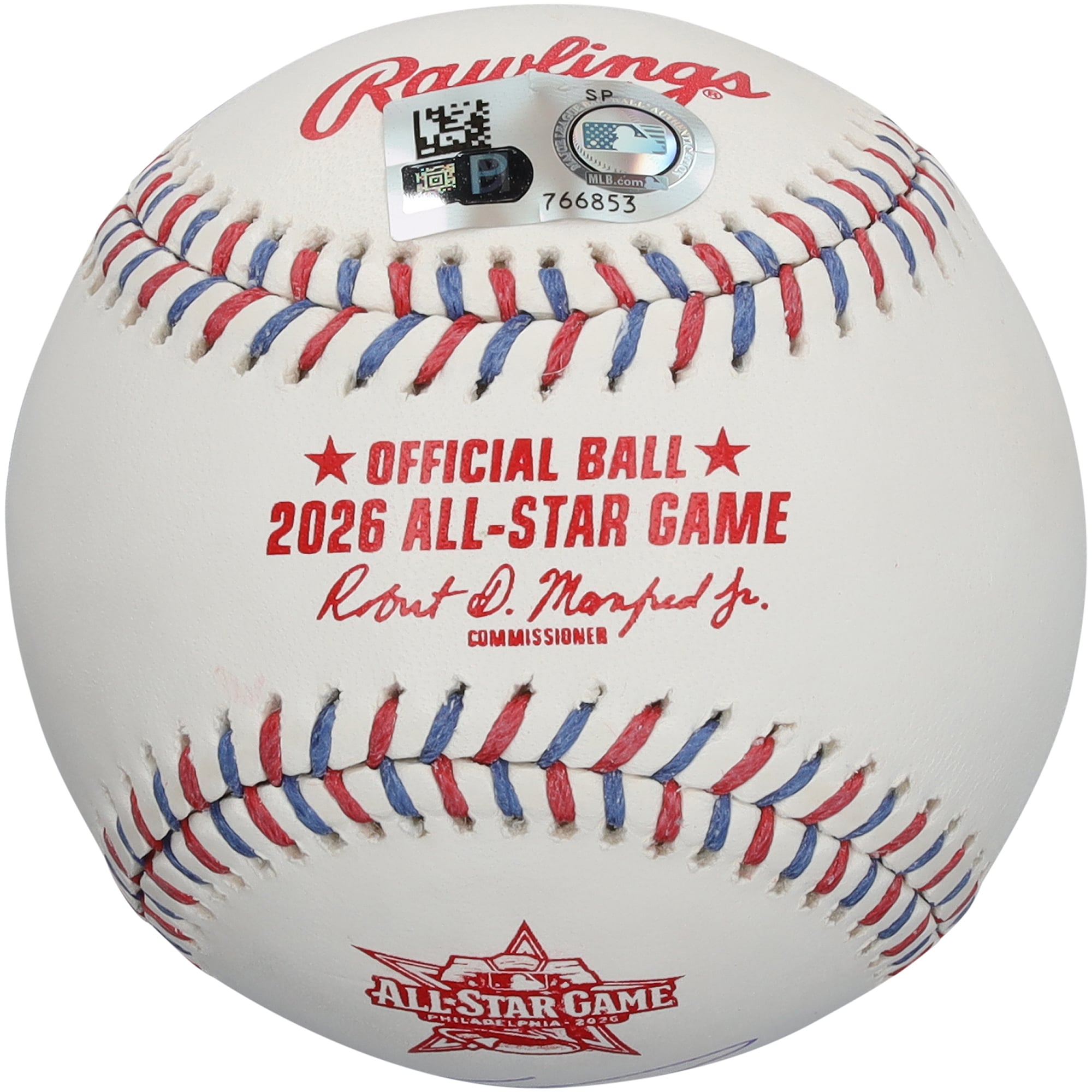 Balle de baseball autographiée par Sal Stewart des Reds de Cincinnati, logo du match des étoiles de la MLB 2026