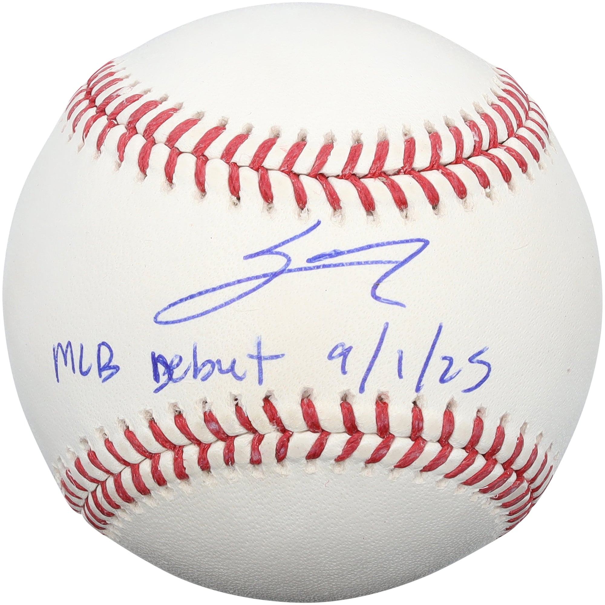 Sal Stewart Cincinnati Reds Autographed Baseball with "MLB Debut 9/1/25" Inscription
