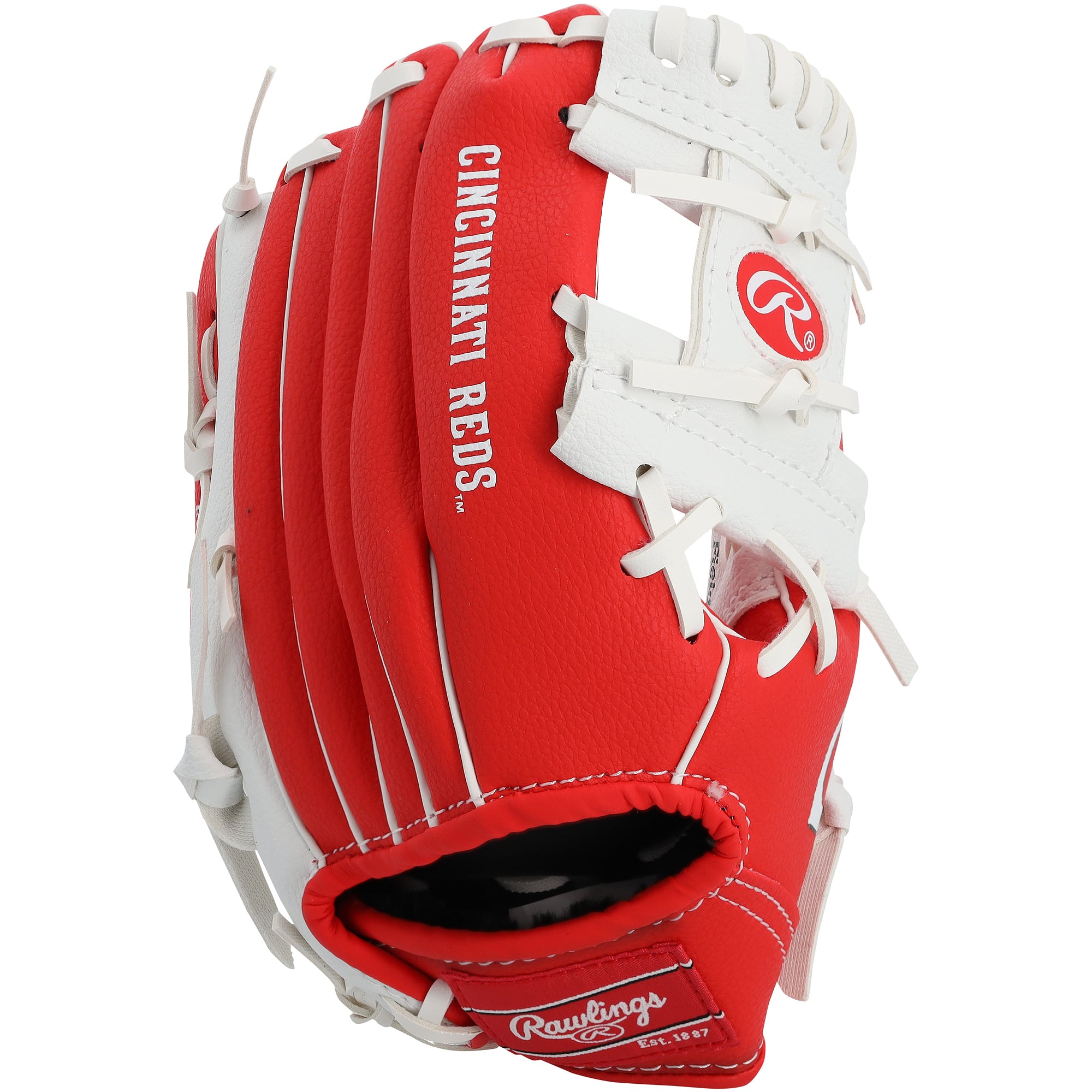 Gant de collection Rawlings 10" autographié par Sal Stewart, des Reds de Cincinnati, avec logo de l'équipe