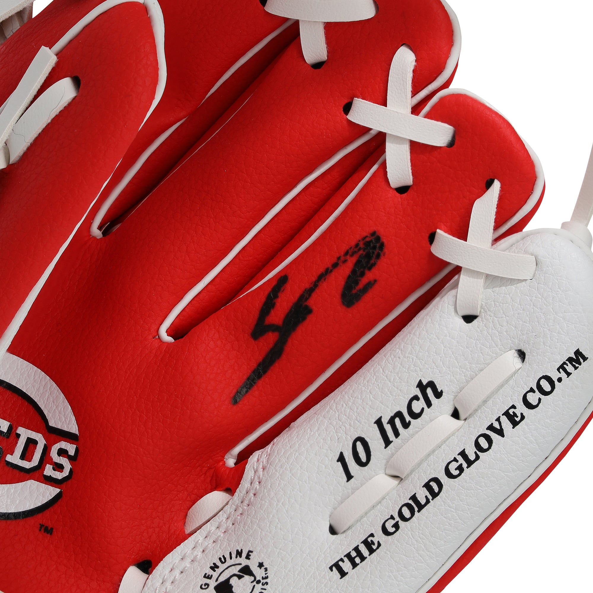 Gant de collection Rawlings 10" autographié par Sal Stewart, des Reds de Cincinnati, avec logo de l'équipe