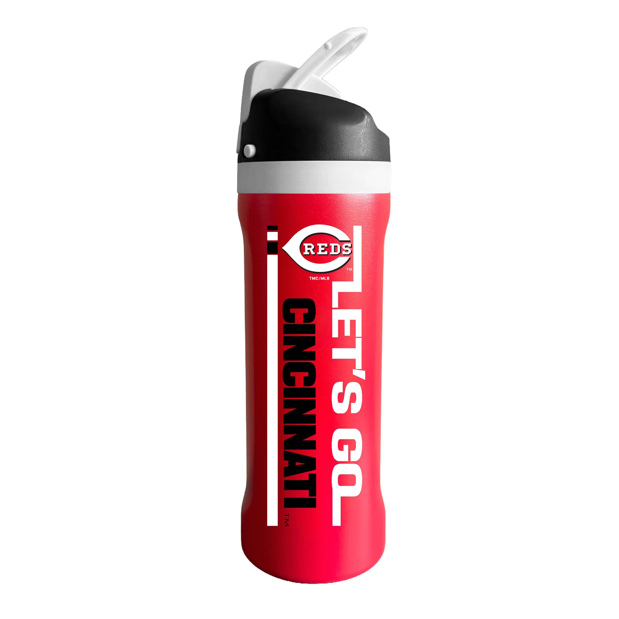 Gobelet isotherme en acier inoxydable de 710 ml (24 oz) aux couleurs de l'équipe Cincinnati Reds, de The Memory Company
