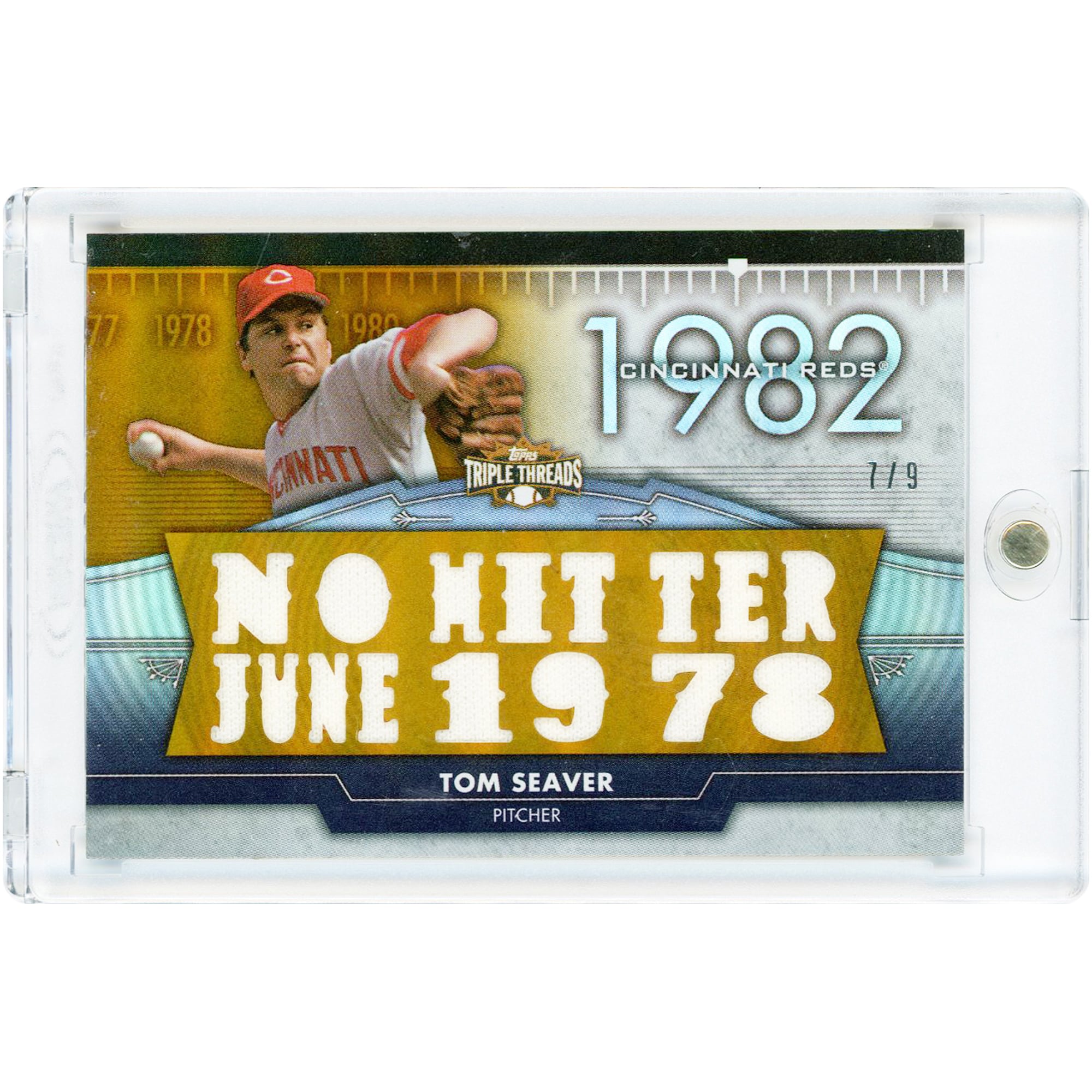 Carte Tom Seaver Cincinnati Reds 2012 Topps Triple Threads Jersey Relic #TTFR-19 #7/9