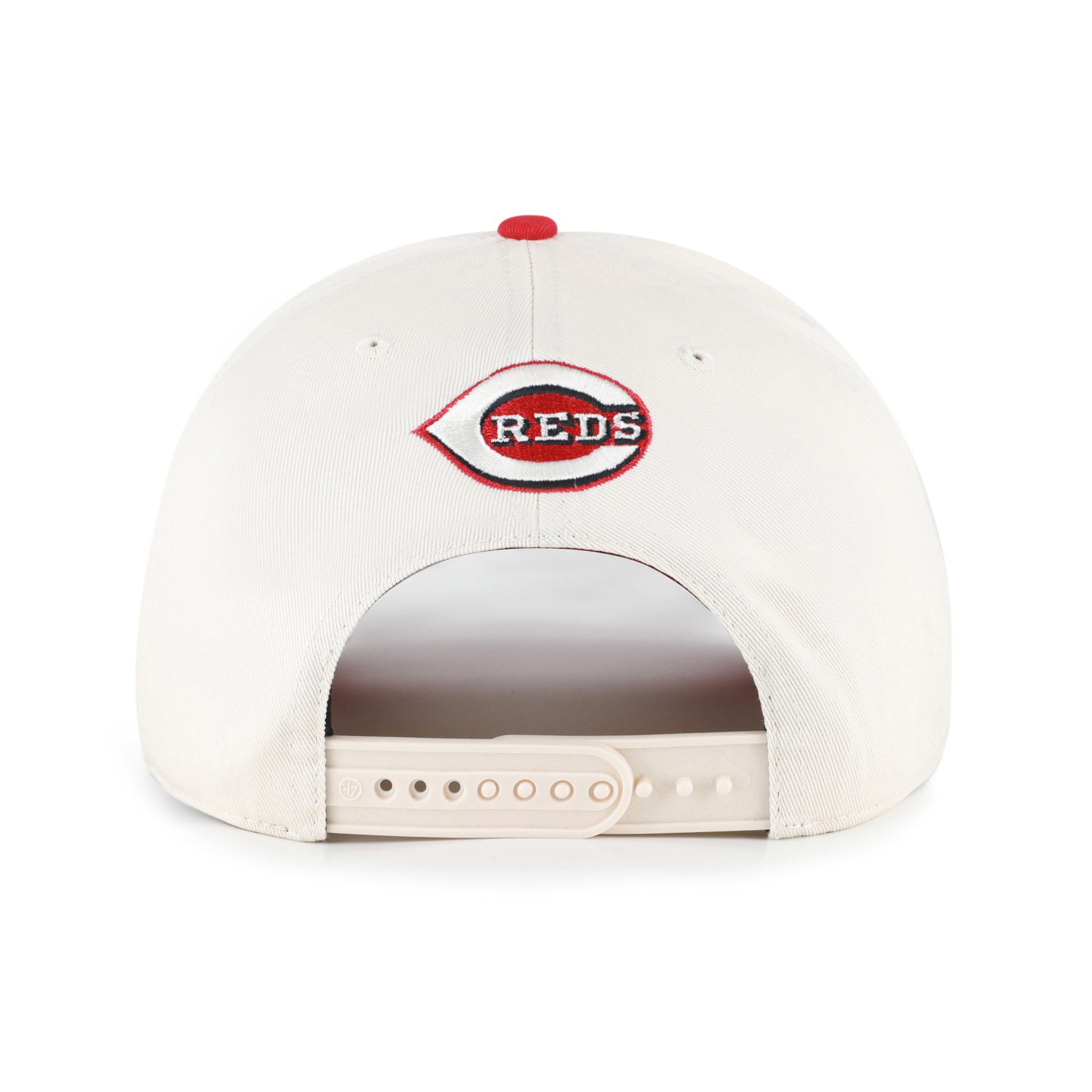 Unisex '47 Natural/Red Cincinnati Reds Rope Script Hitch Adjustable Hat