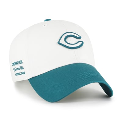 Cincinnati Reds '47 Unisex Contemporary Tonal Clean Up Adjustable Hat - White/Teal