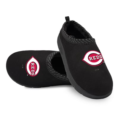 Cincinnati Reds ISlide Unisex Primary Logo Mission Slipper - Black
