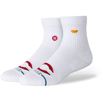 Cincinnati Reds Stance Unisex Hot Dog Quarter Socks - White