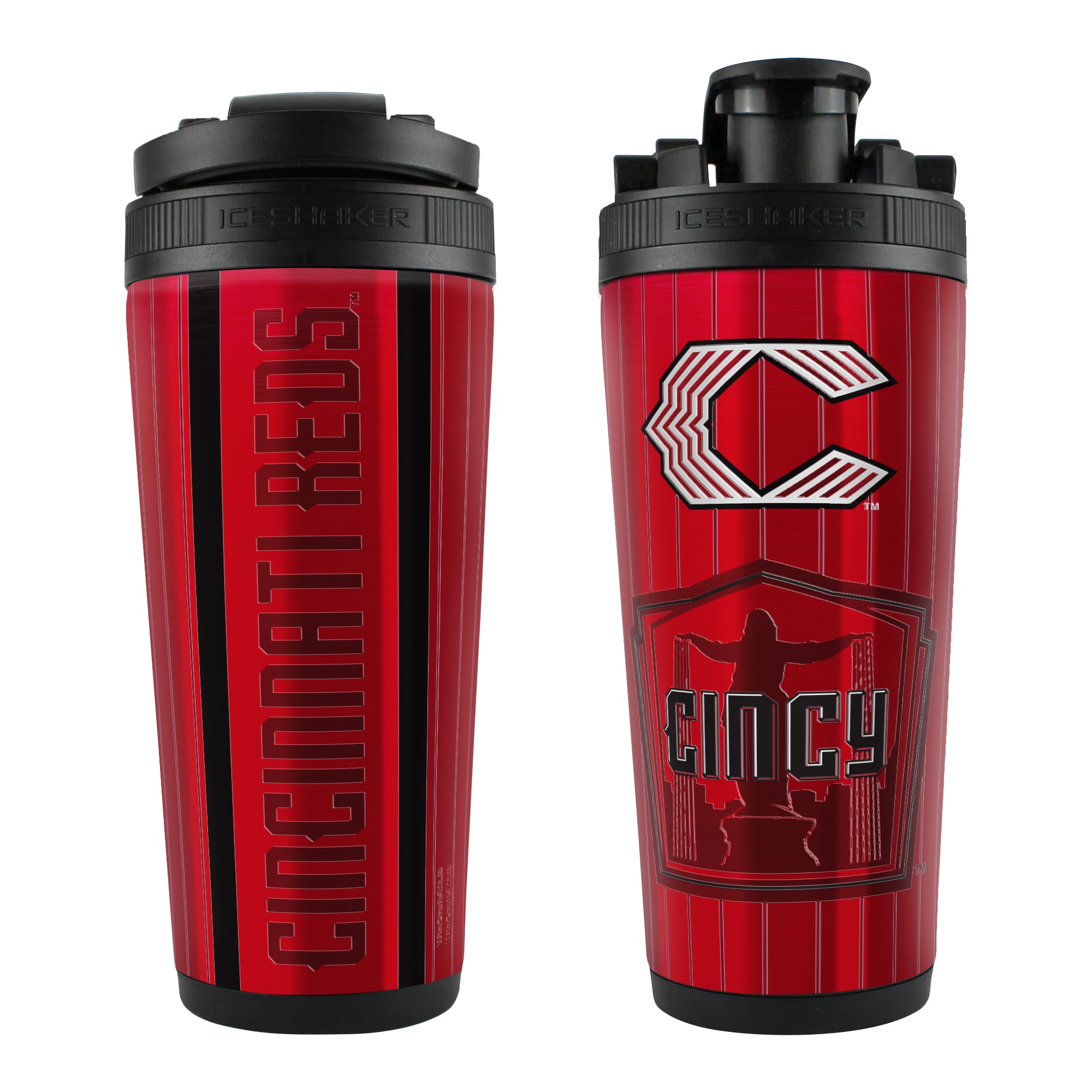 WinCraft Cincinnati Reds 2026 City Connect 26oz. 4D Ice Shaker Bottle