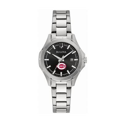Cincinnati Reds Bulova Women's Stainless Steel Classic Sport Watch