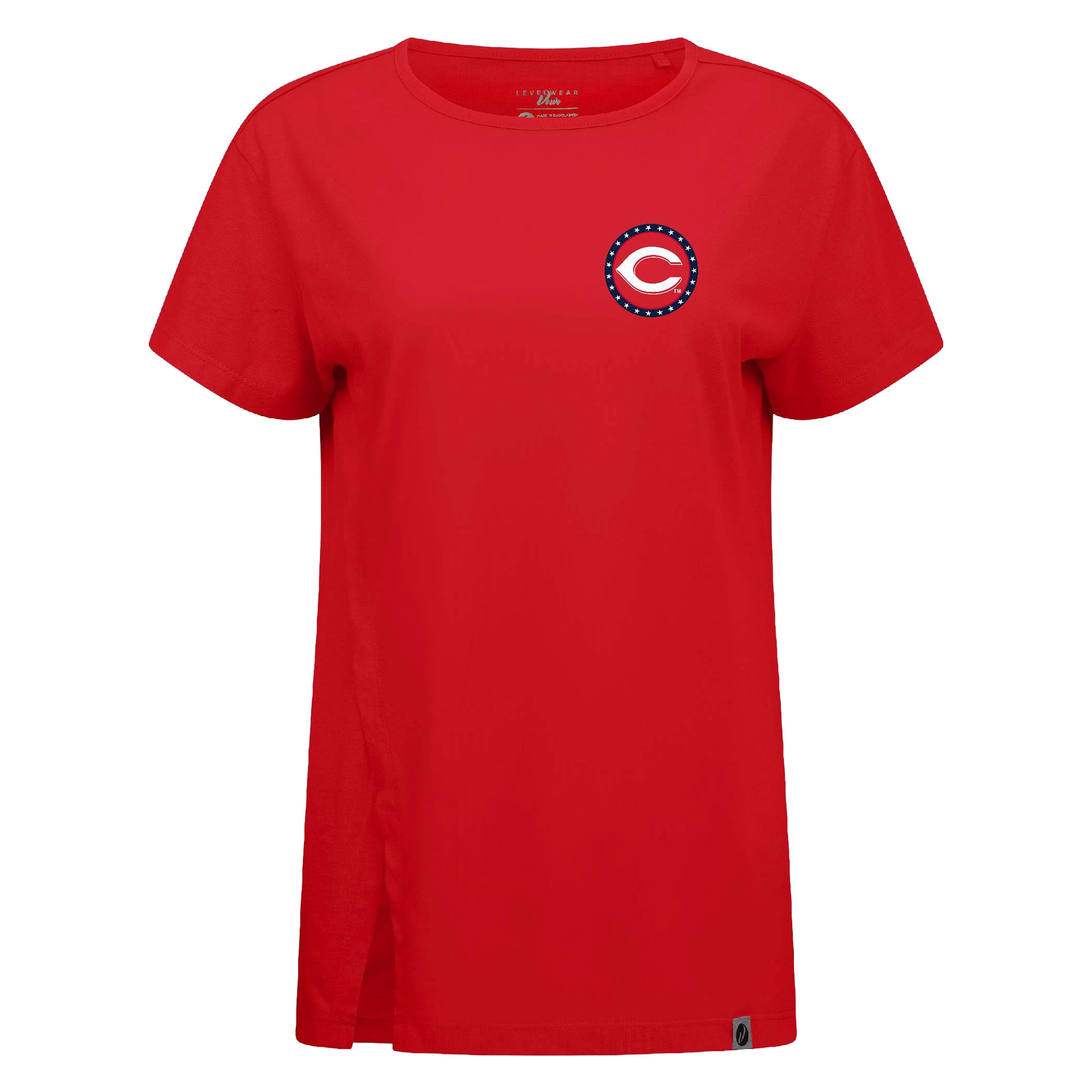 Women's Levelwear Red Cincinnati Reds Independence Day Influx Constellation T-Shirt