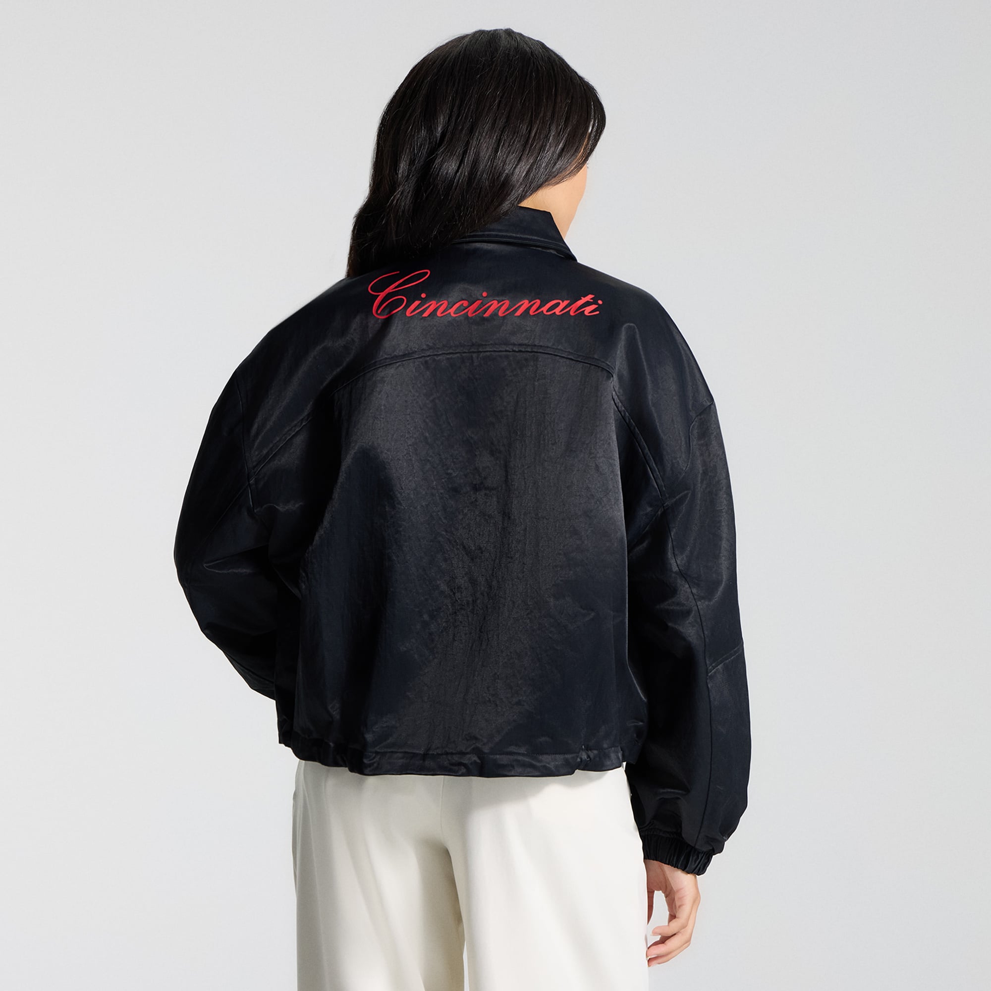 Women's lululemon Black Cincinnati Reds Coaches Jacket