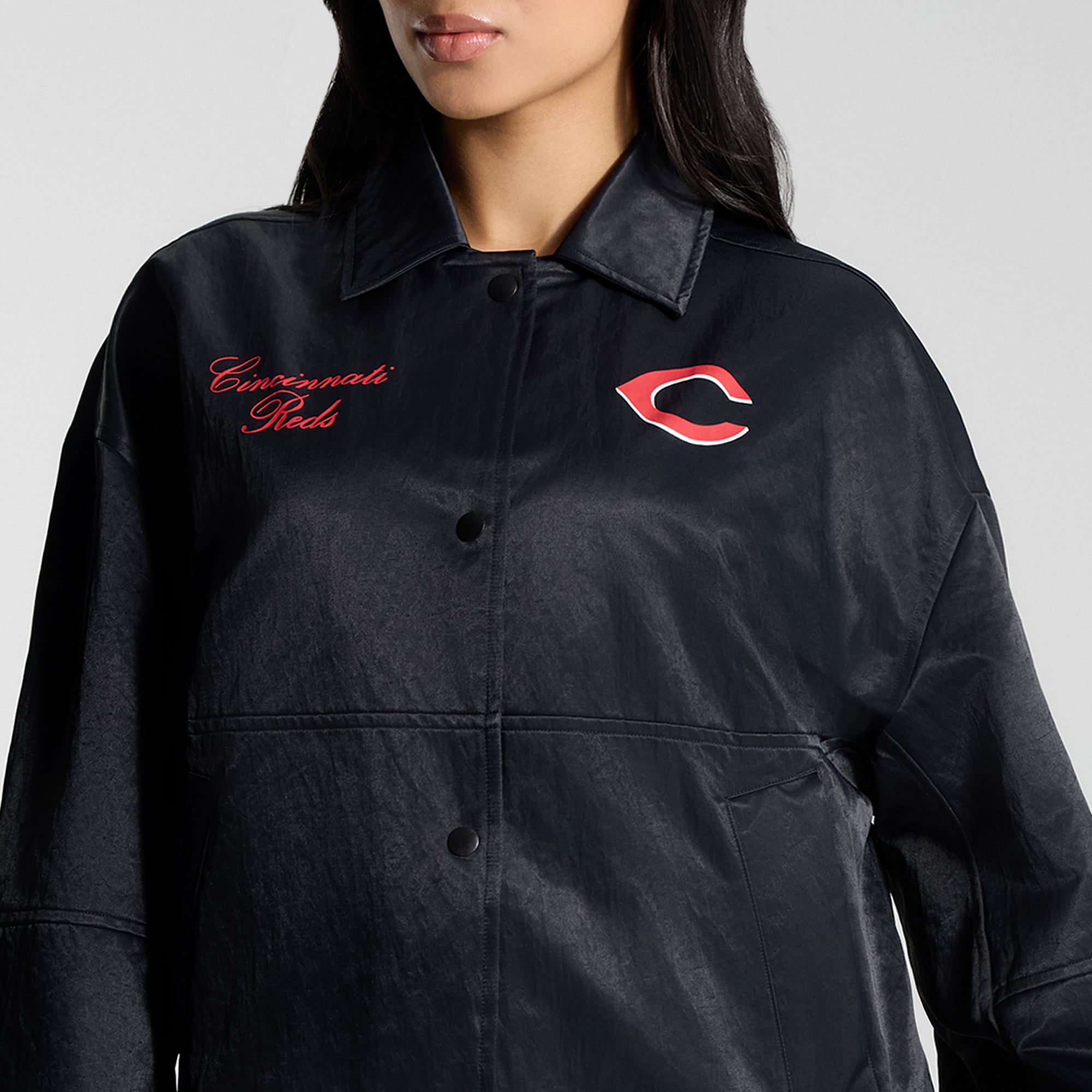 Women's lululemon Black Cincinnati Reds Coaches Jacket