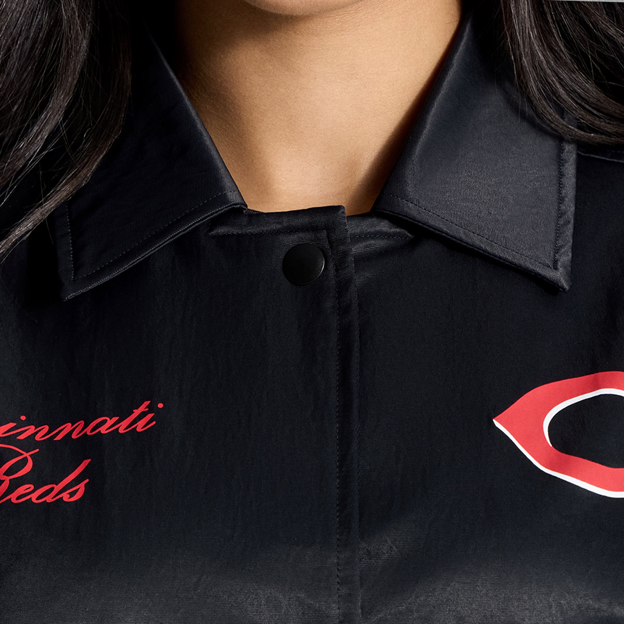 Women's lululemon Black Cincinnati Reds Coaches Jacket