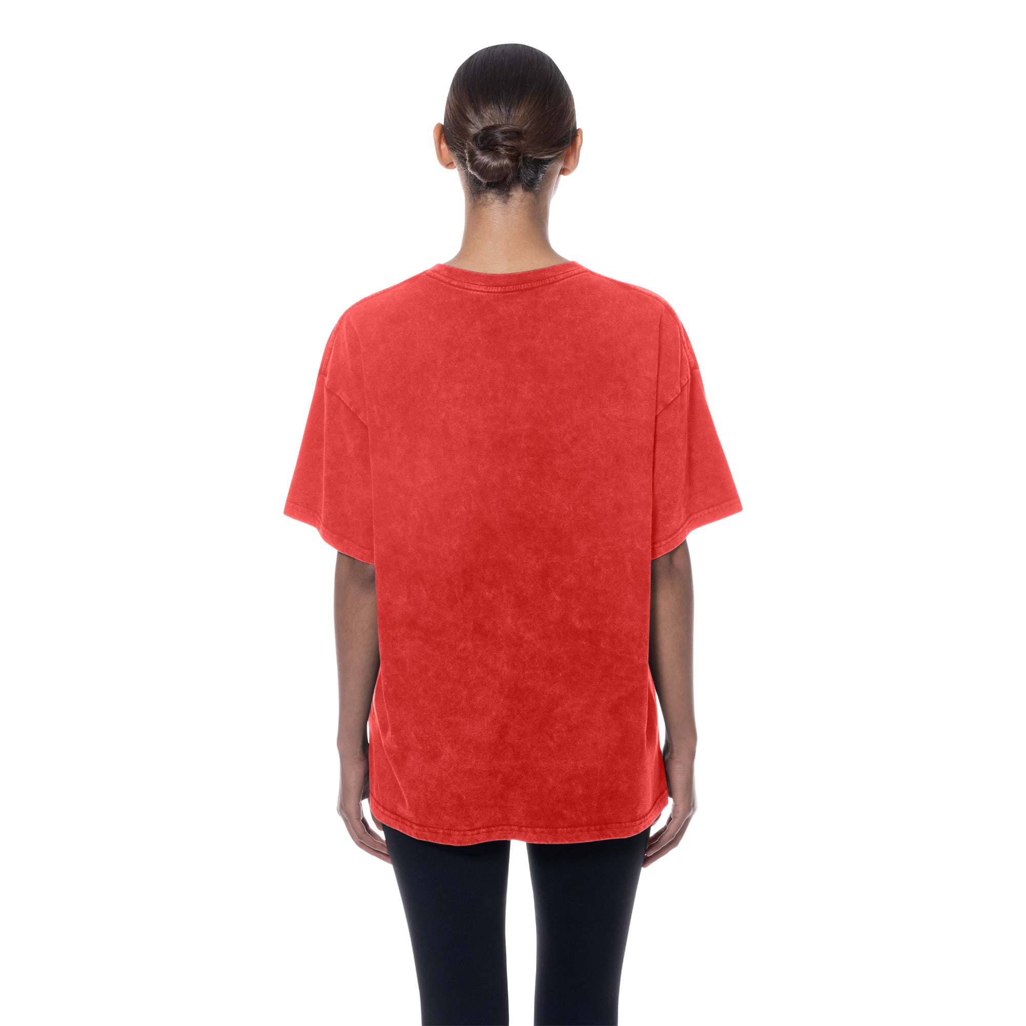 T-shirt boyfriend New Era rouge Cincinnati Reds rétro à délavage minéral pour femme