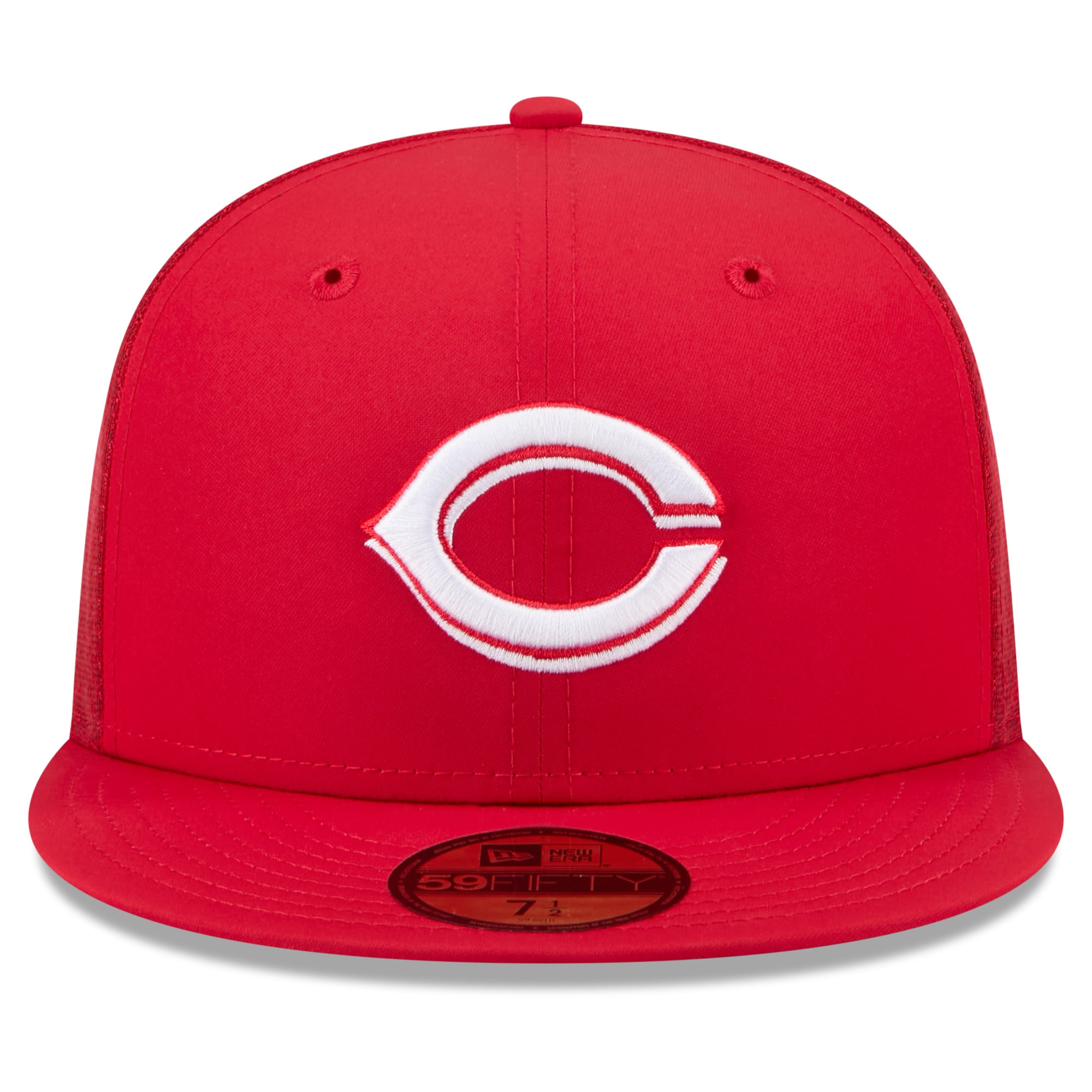 Youth New Era Red Cincinnati Reds Batting Practice 59FIFTY Fitted Hat