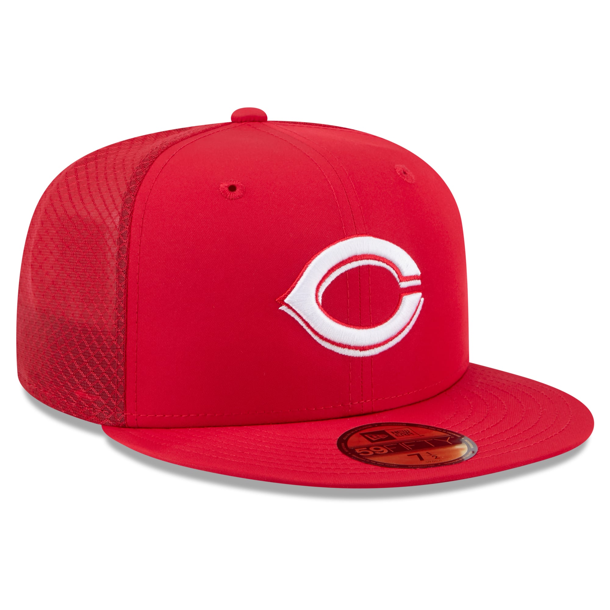 Youth New Era Red Cincinnati Reds Batting Practice 59FIFTY Fitted Hat
