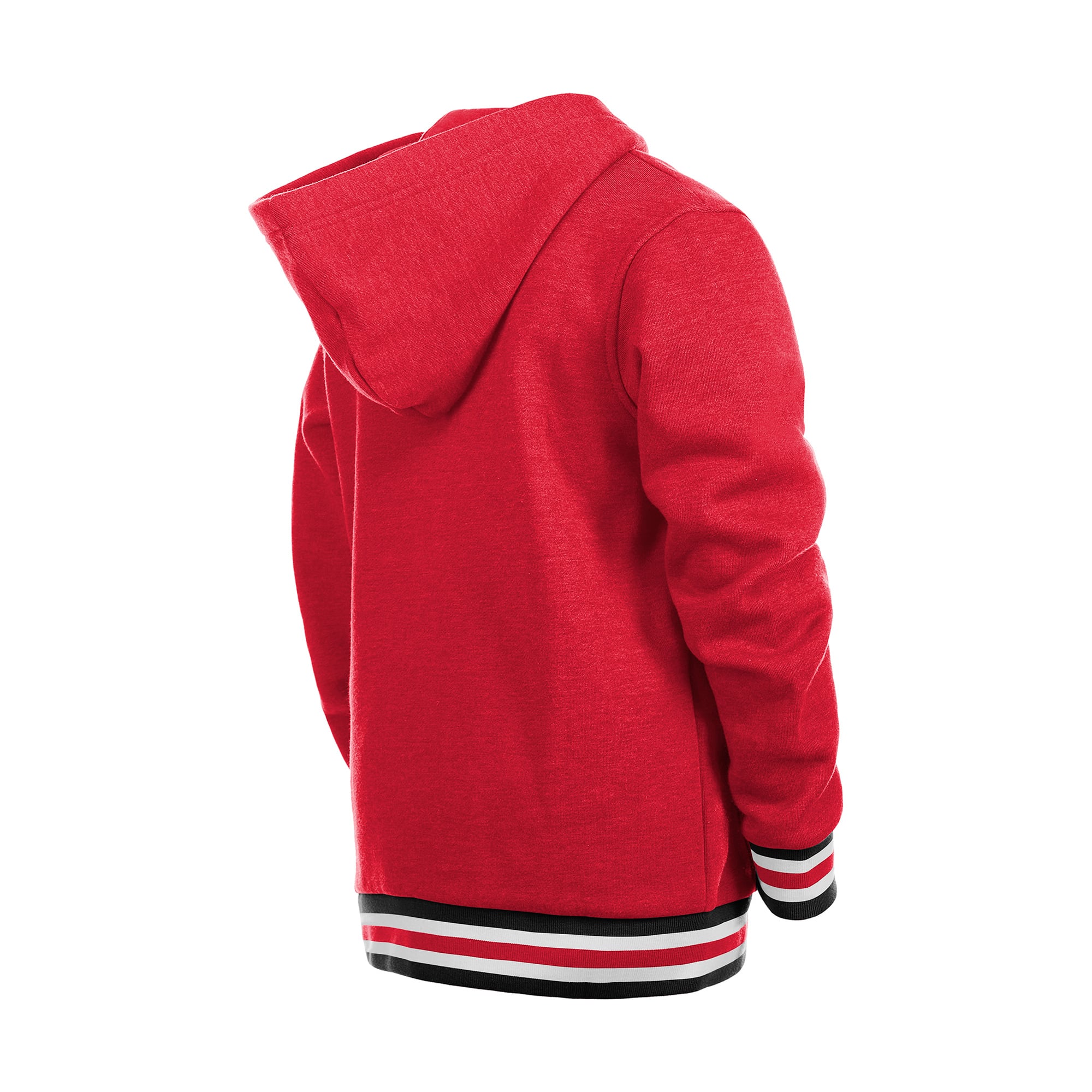 Youth New Era Red Cincinnati Reds Knit Trim Pullover Hoodie