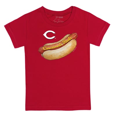 Cincinnati Reds Tiny Turnip Youth Hot Dog T-Shirt - Red