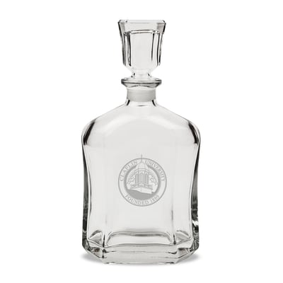 Claflin Panthers 23.75oz. Crystal Whisky Decanter