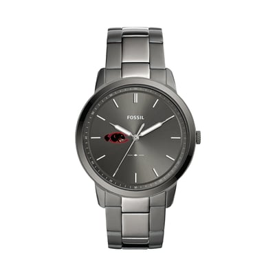 Claflin Panthers Fossil The Minimalist Three-Hand Smoke Watch
