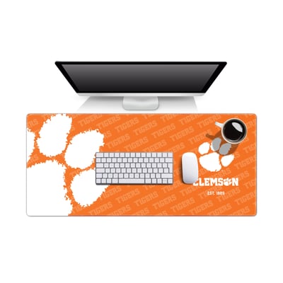 Clemson Tigers 15.7" x 35.4" Logo Series Desk Pad