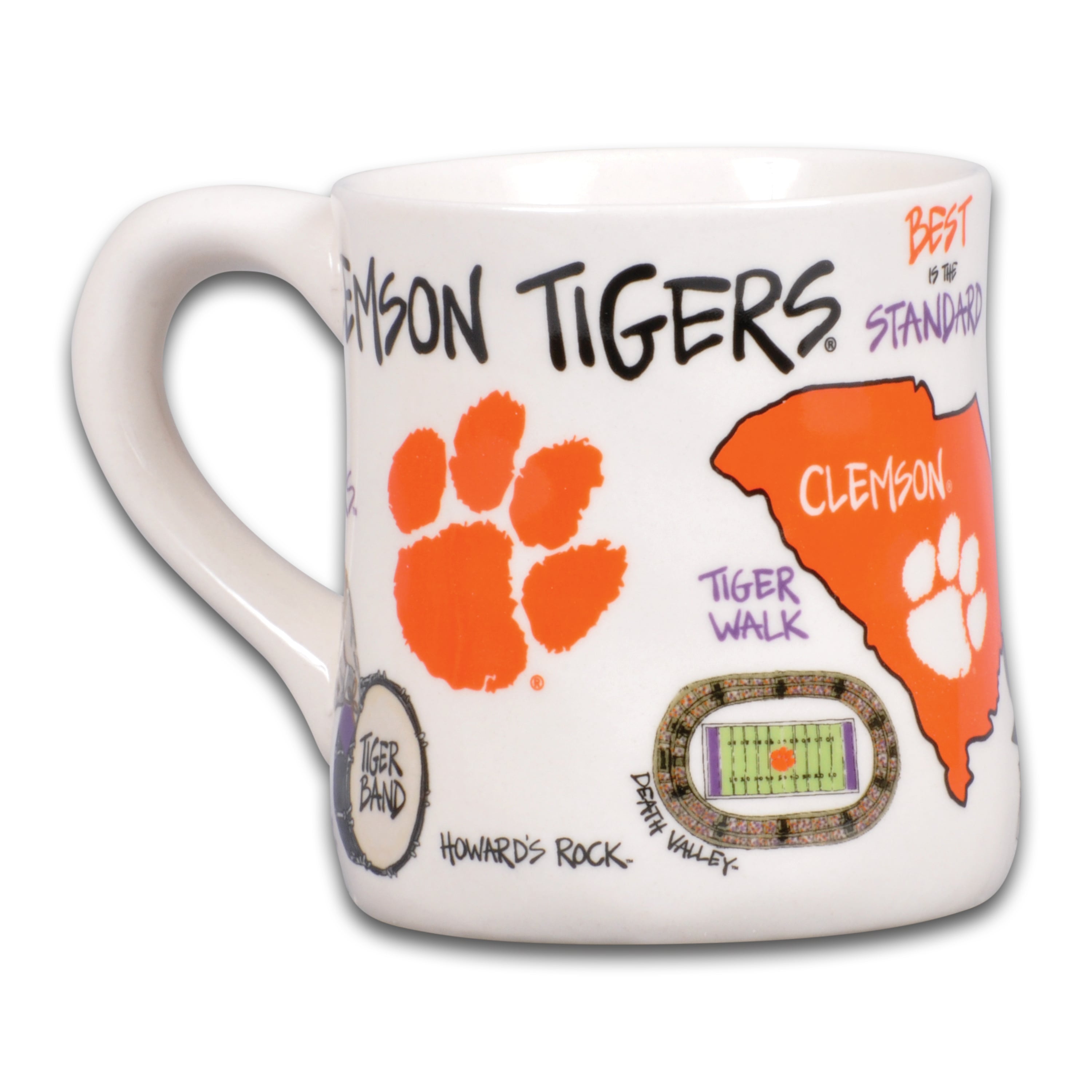 Mug Clemson Tigers 16 oz. Hometown