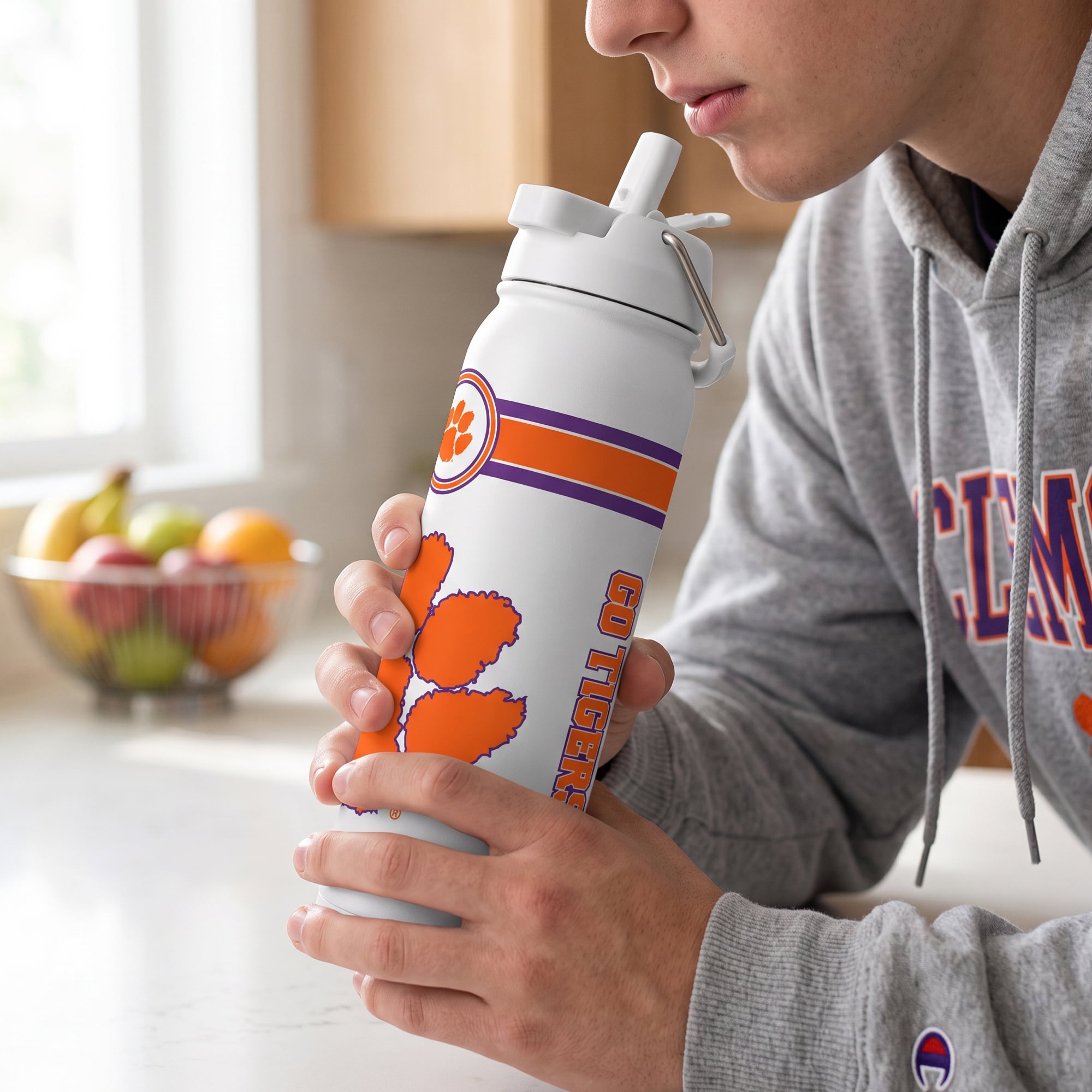Clemson Tigers 24oz. Triple Option Bottle
