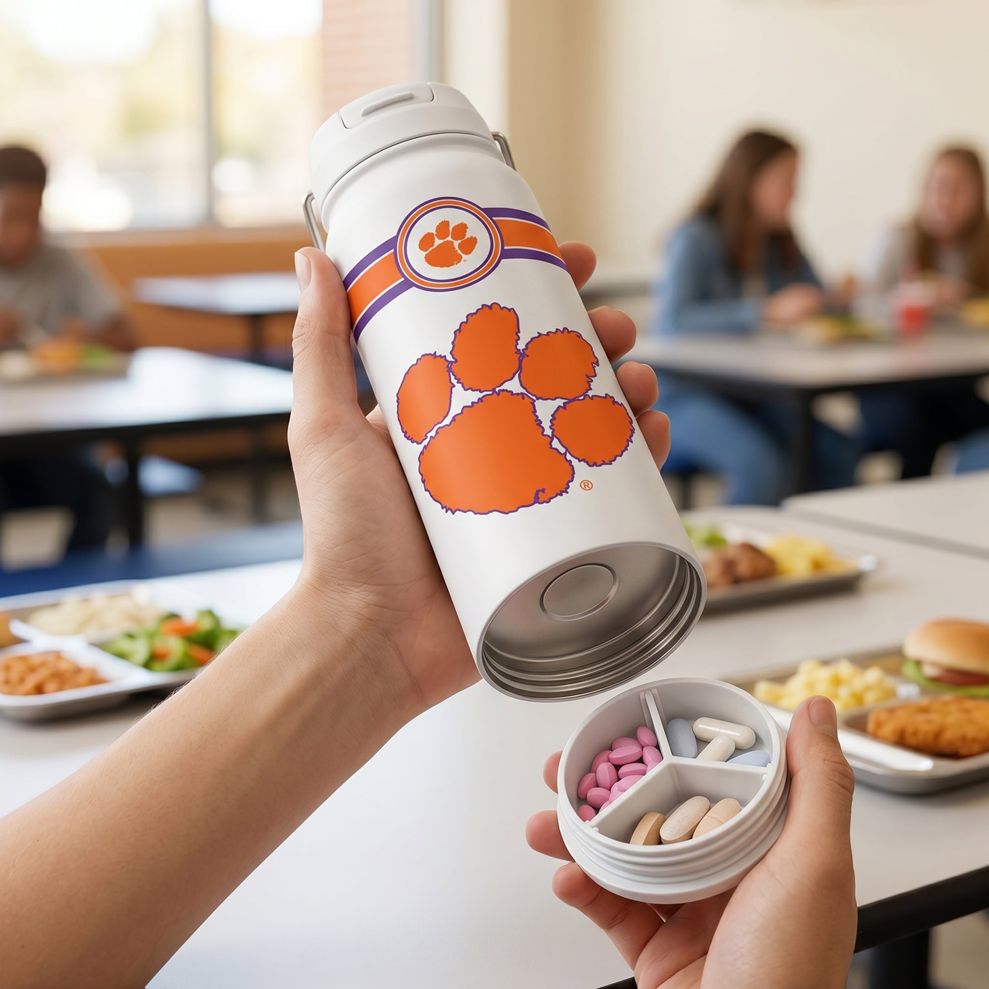 Clemson Tigers 24oz. Triple Option Bottle