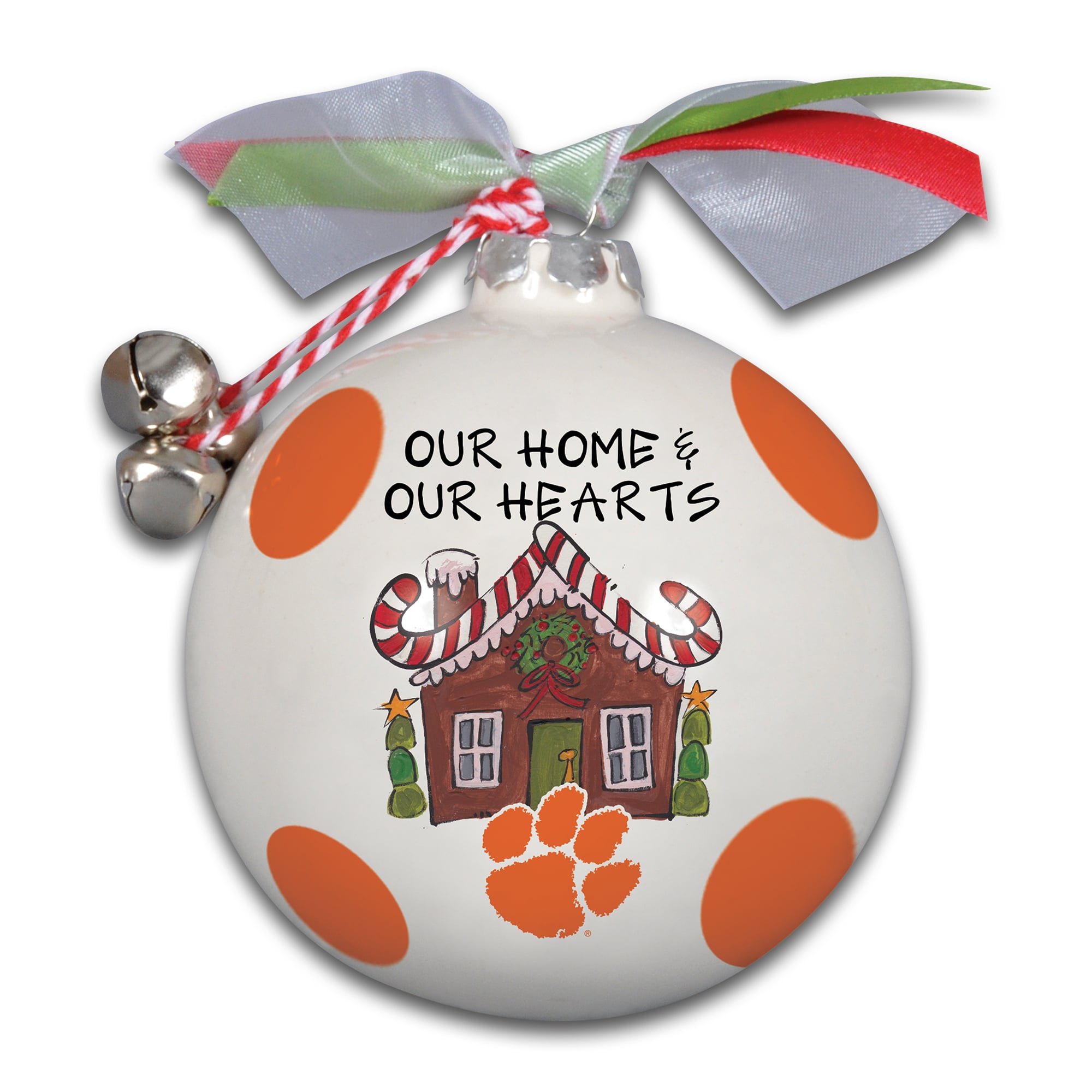 Ornement Clemson Tigers Home & Hearts