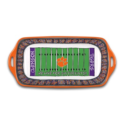 Clemson Tigers Melamine Stadium Platter