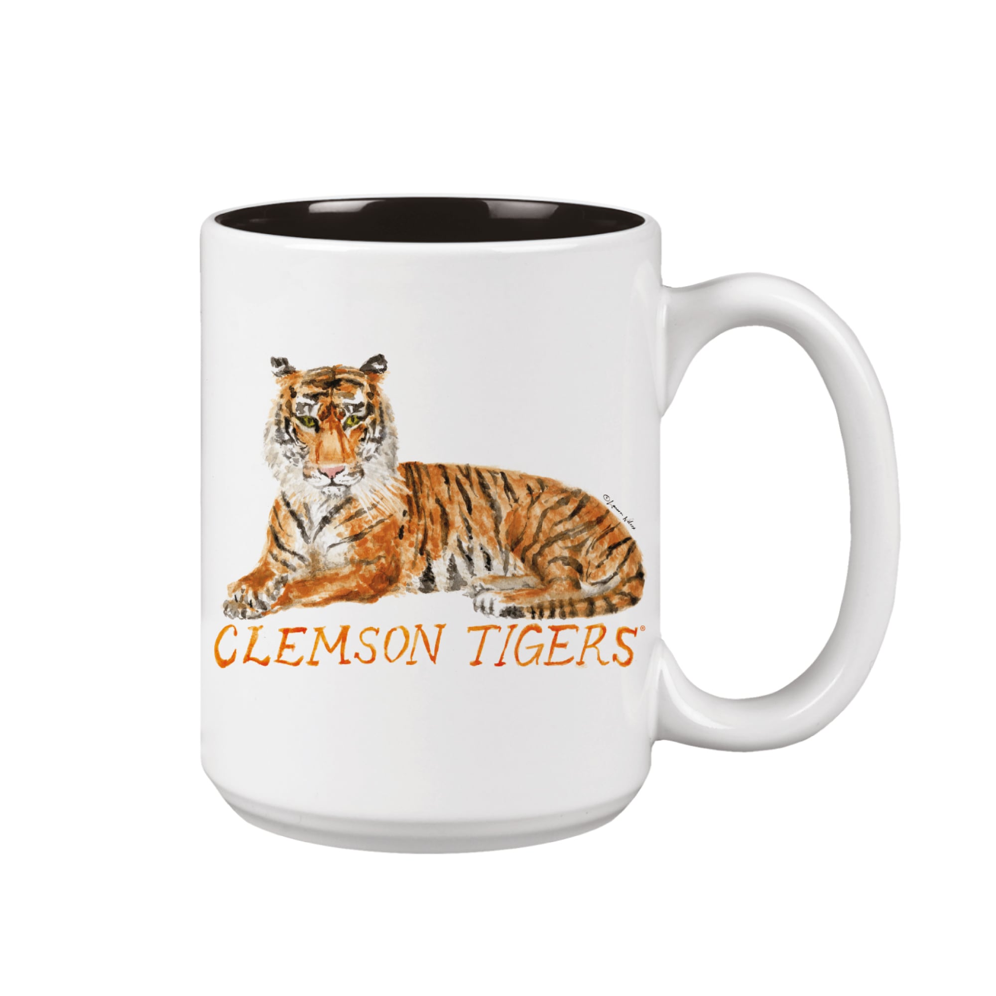 Ensemble de deux tasses de 44 cl (15 oz) à l'effigie de la mascotte Laura Wilcox des Clemson Tigers