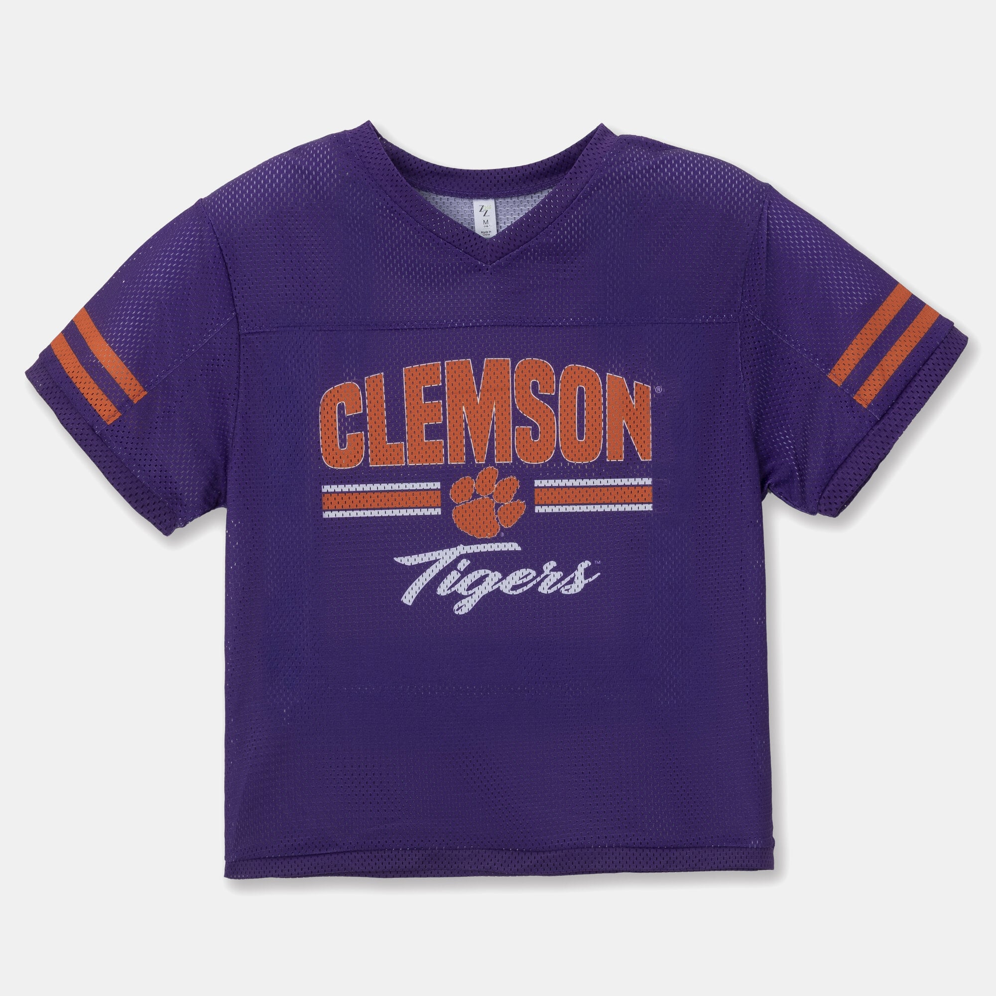 T-shirt en maille ZooZatz violet Clemson Tigers pour filles et jeunes